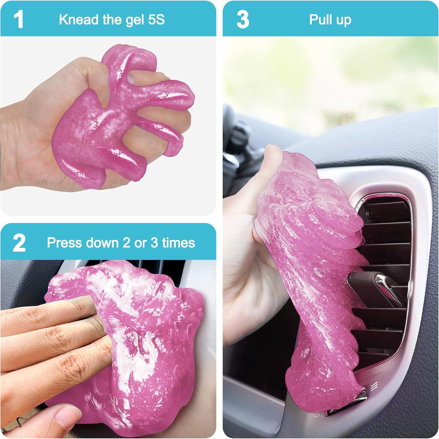 Gel de Limpieza para Autos FiveJoy KC-15P Rosa 181g