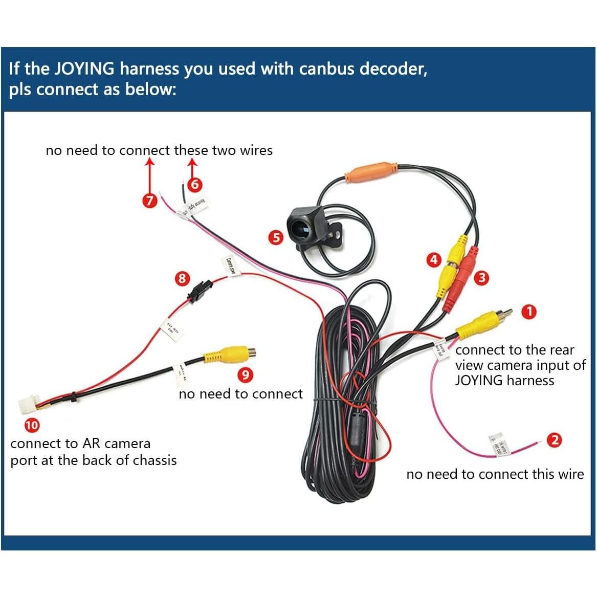 Cámara de Respaldo Joying AR-R 1080P Impermeable IP68