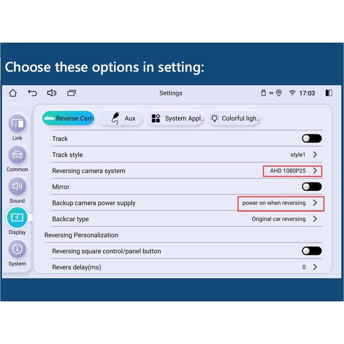 Cámara de Respaldo Joying AR-R 1080P Impermeable IP68