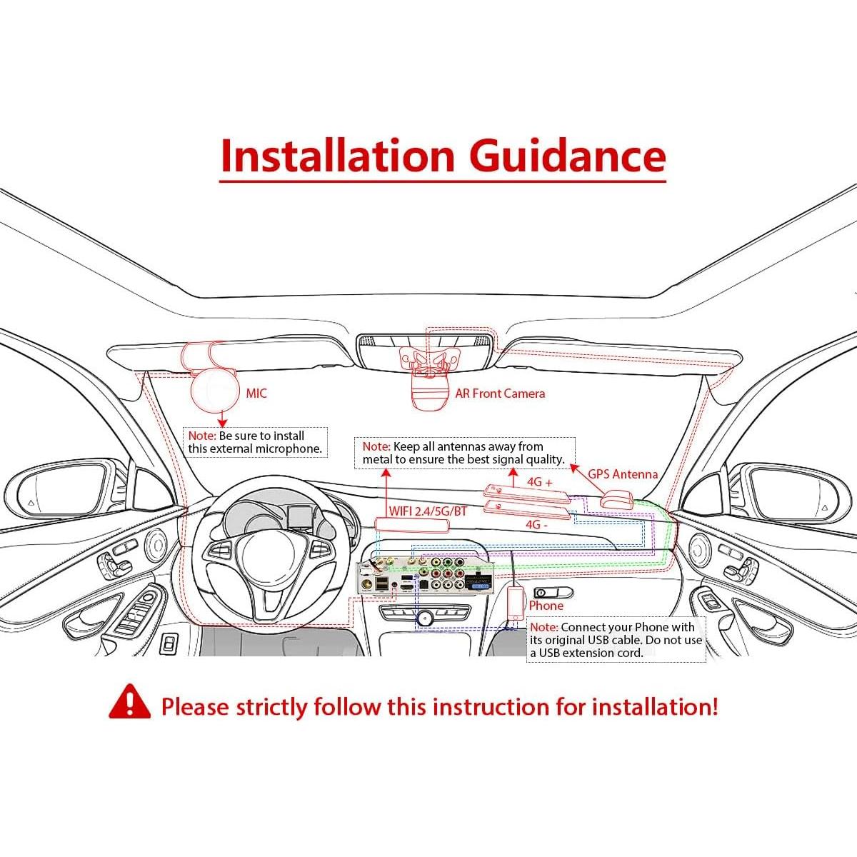 Cámara de Respaldo Joying AR-R 1080P Impermeable IP68