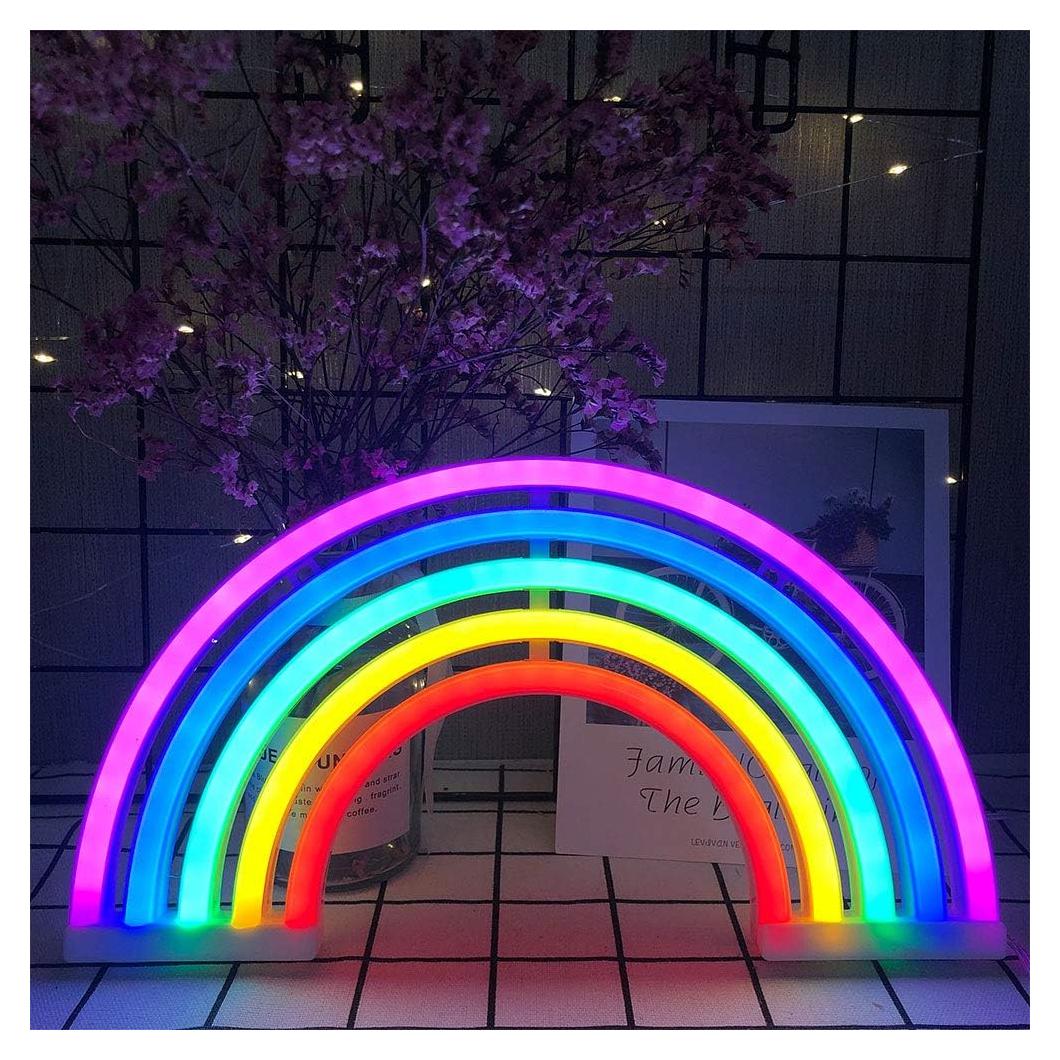 Letrero de Luz de Neón Arcoíris ENUOLI LED USB/Batería