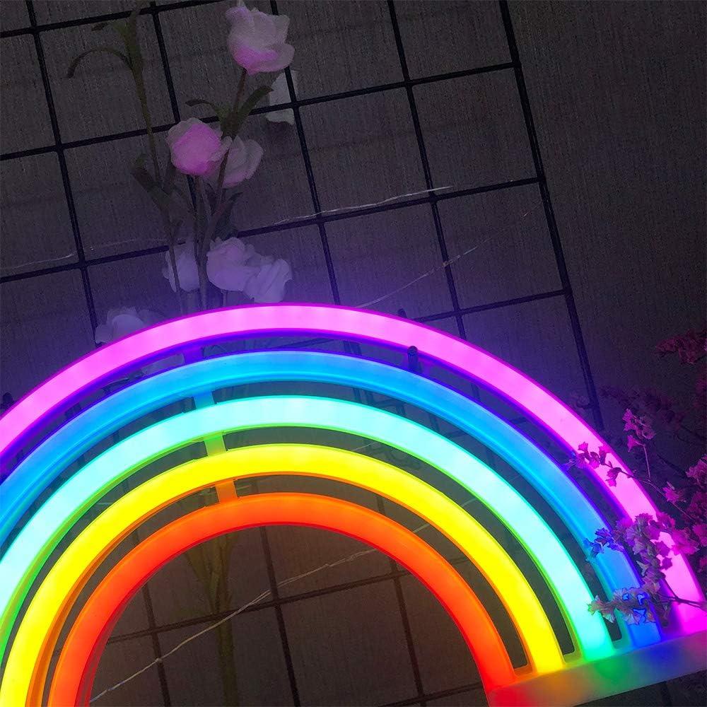Letrero de Luz de Neón Arcoíris ENUOLI LED USB/Batería