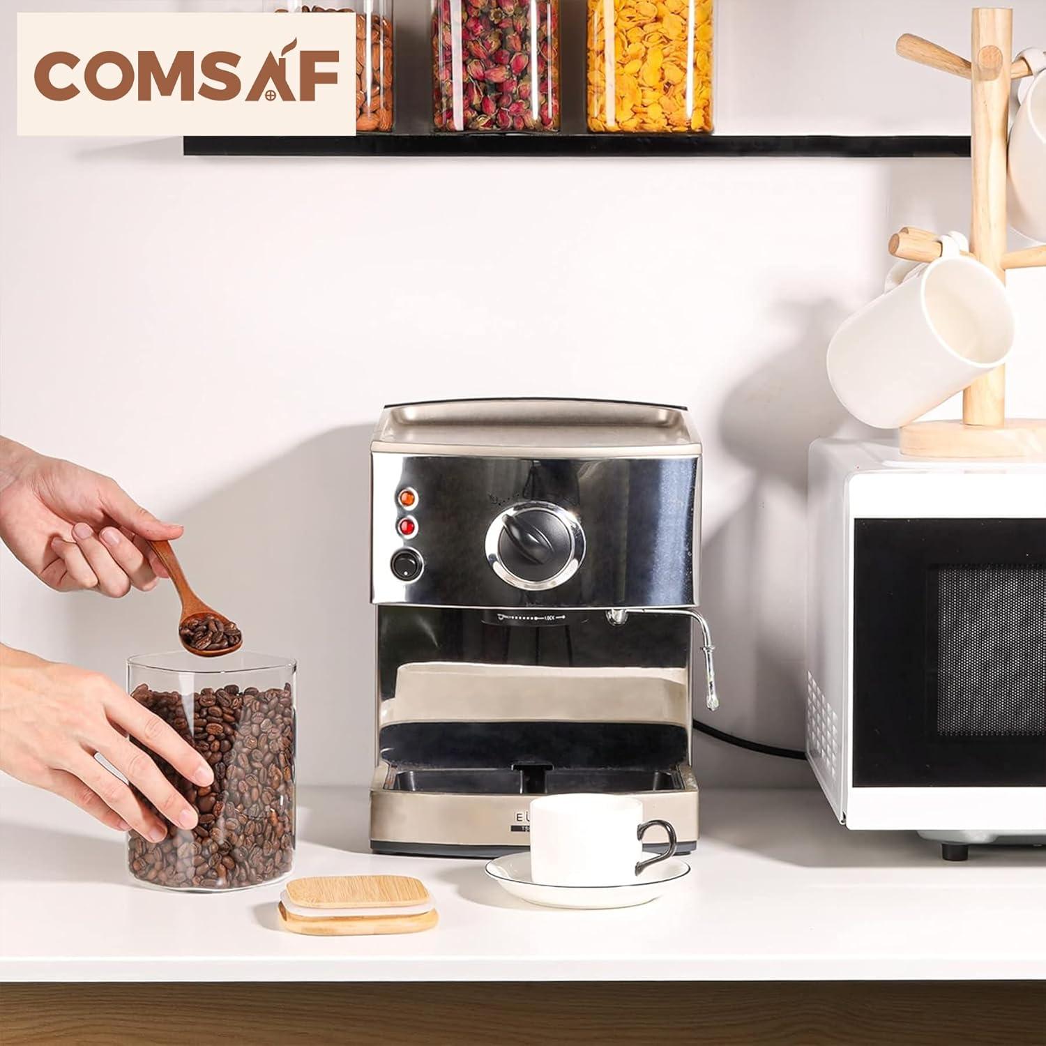 Set de 6 Tarros de Almacenamiento ComSaf de Vidrio Hermético