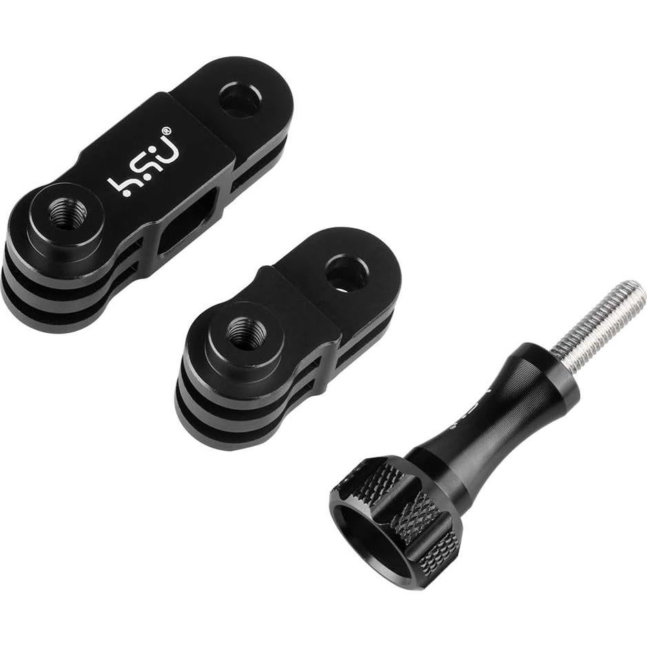 Brazo de Extensión Ajustable HSU para GoPro Hero 13/12/11/10/9/8/7/6/5 - Aluminio Negro