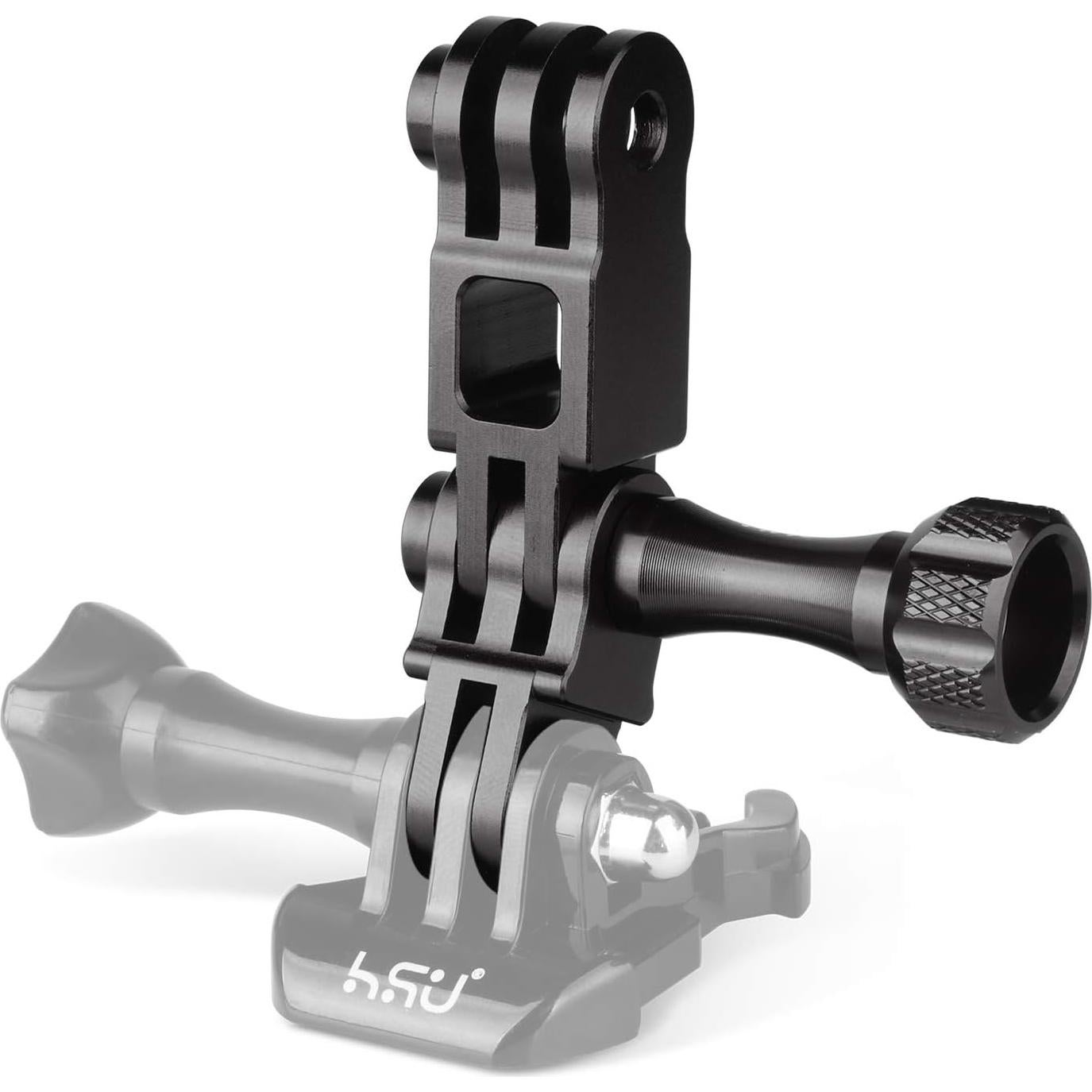 Brazo de Extensión Ajustable HSU para GoPro Hero 13/12/11/10/9/8/7/6/5 - Aluminio Negro