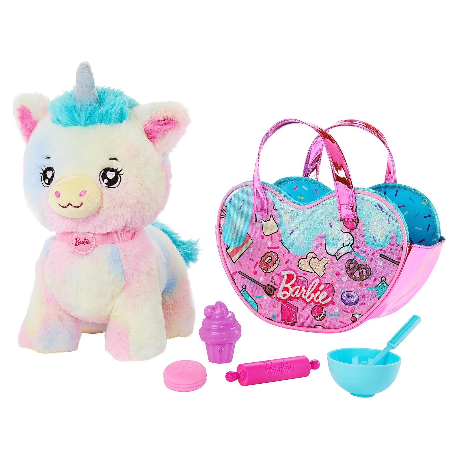 Conjunto de Juguetes de Peluche Barbie Unicornio 30 cm