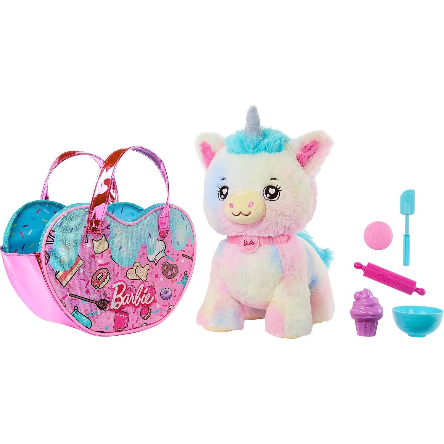 Conjunto de Juguetes de Peluche Barbie Unicornio 30 cm