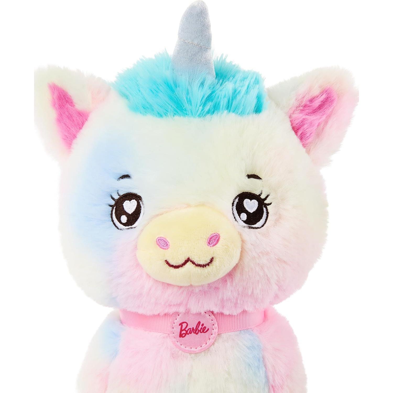 Conjunto de Juguetes de Peluche Barbie Unicornio 30 cm