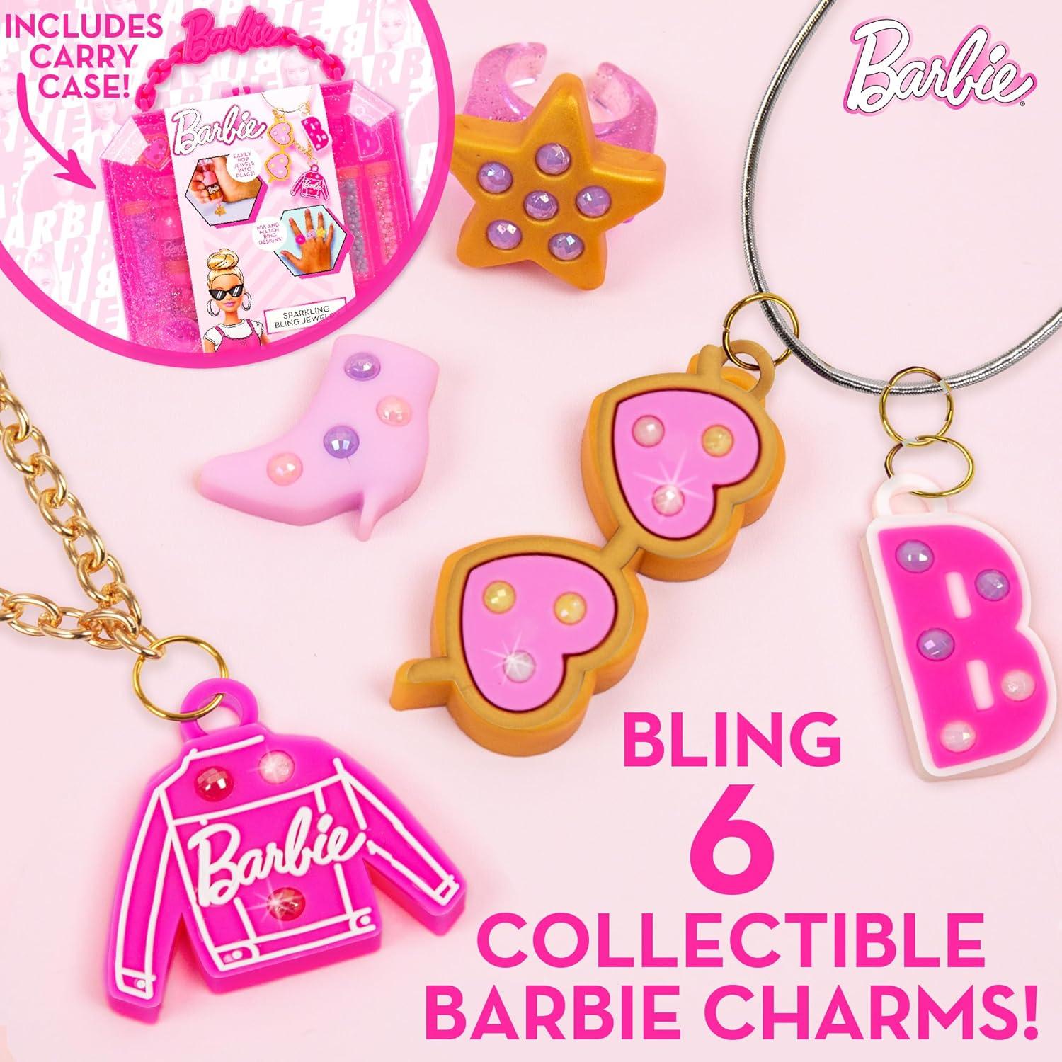 Kit de Joyería Barbie con Estuche y Bolígrafos - 20 Piezas