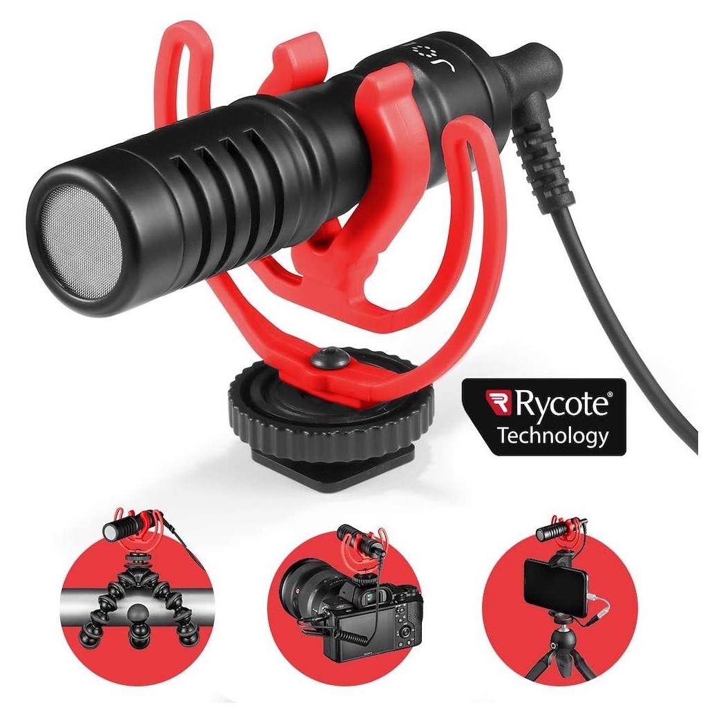 Micrófono Compacto JOBY Wavo Mobile con Montura Rycote