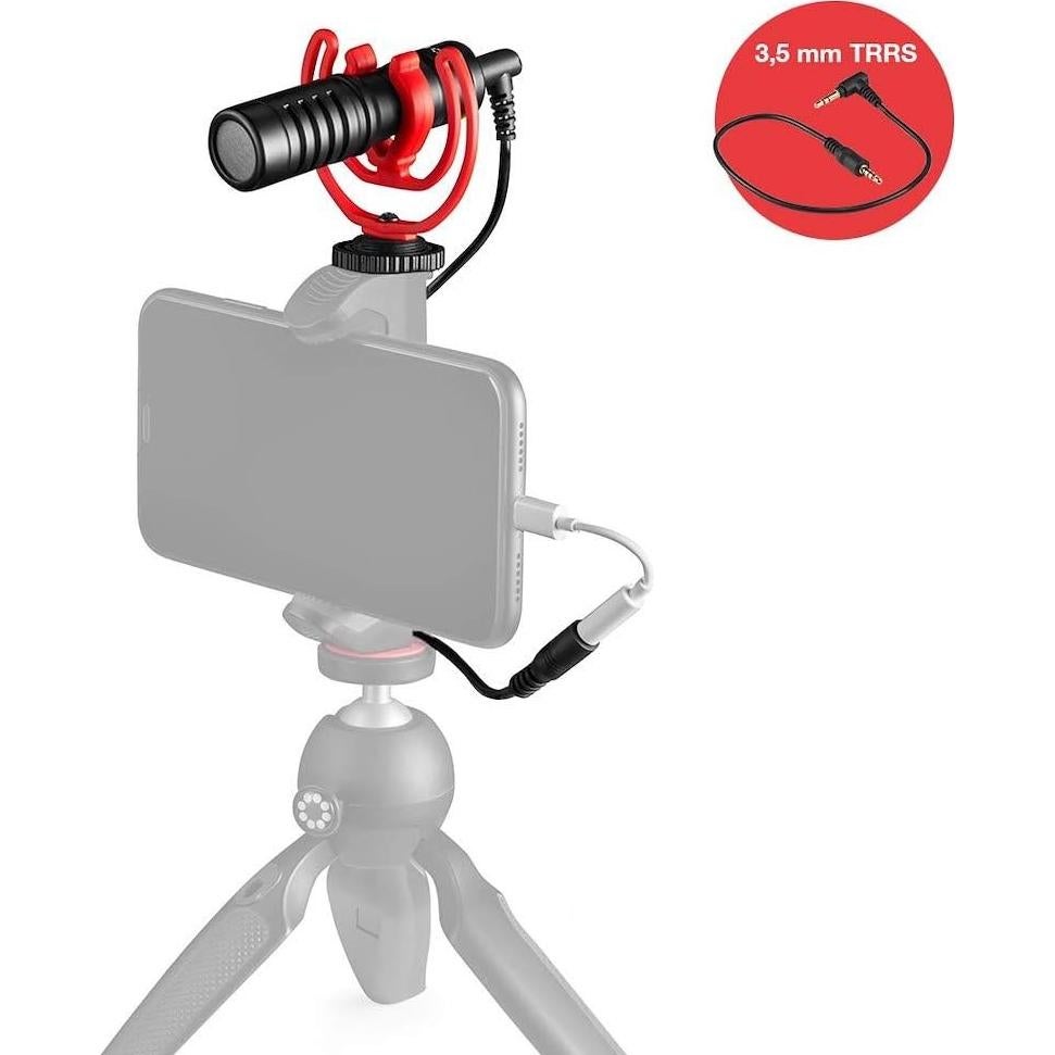 Micrófono Compacto JOBY Wavo Mobile con Montura Rycote