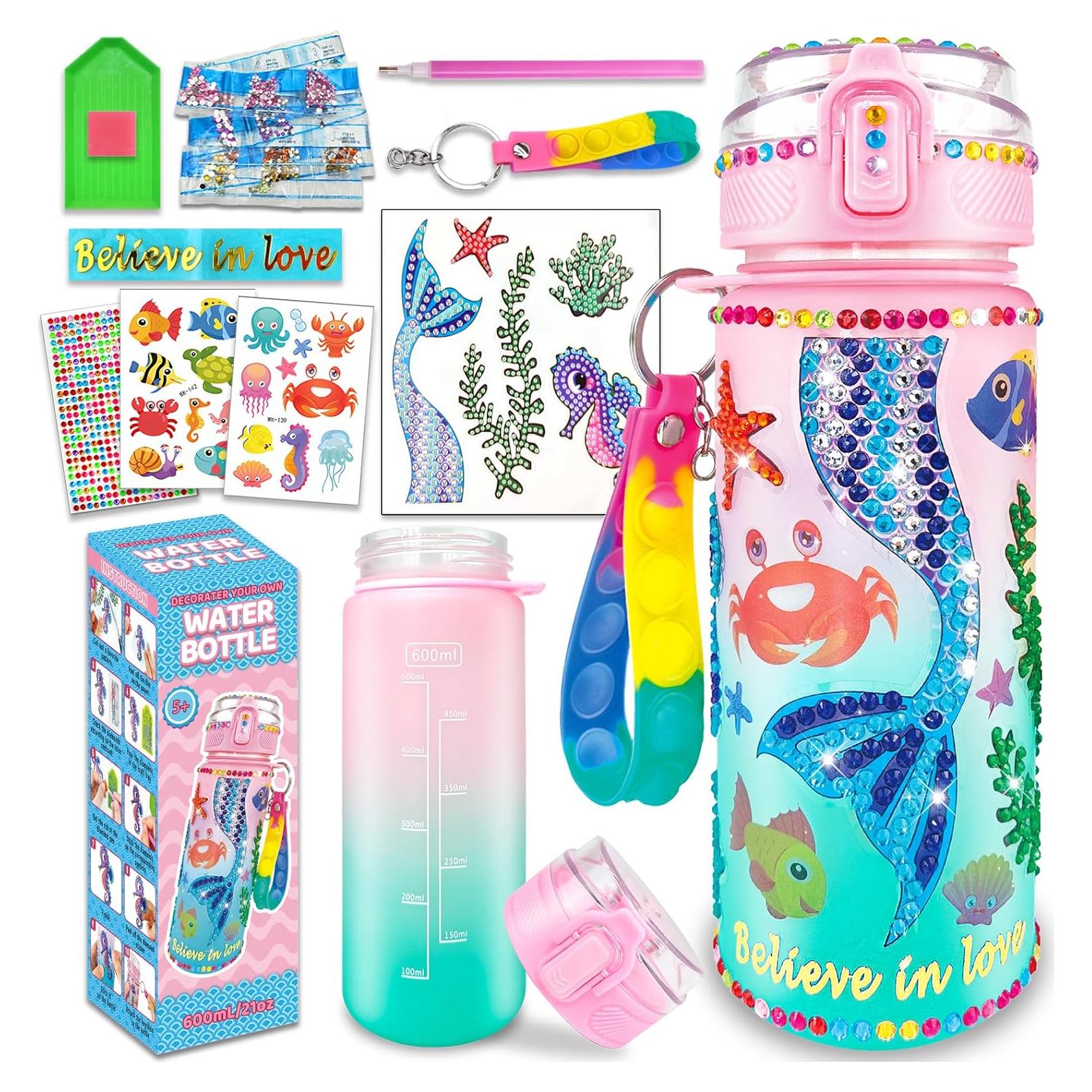 Kit de Decoración de Botella de Agua EDSPORTSHOUSE Sirena