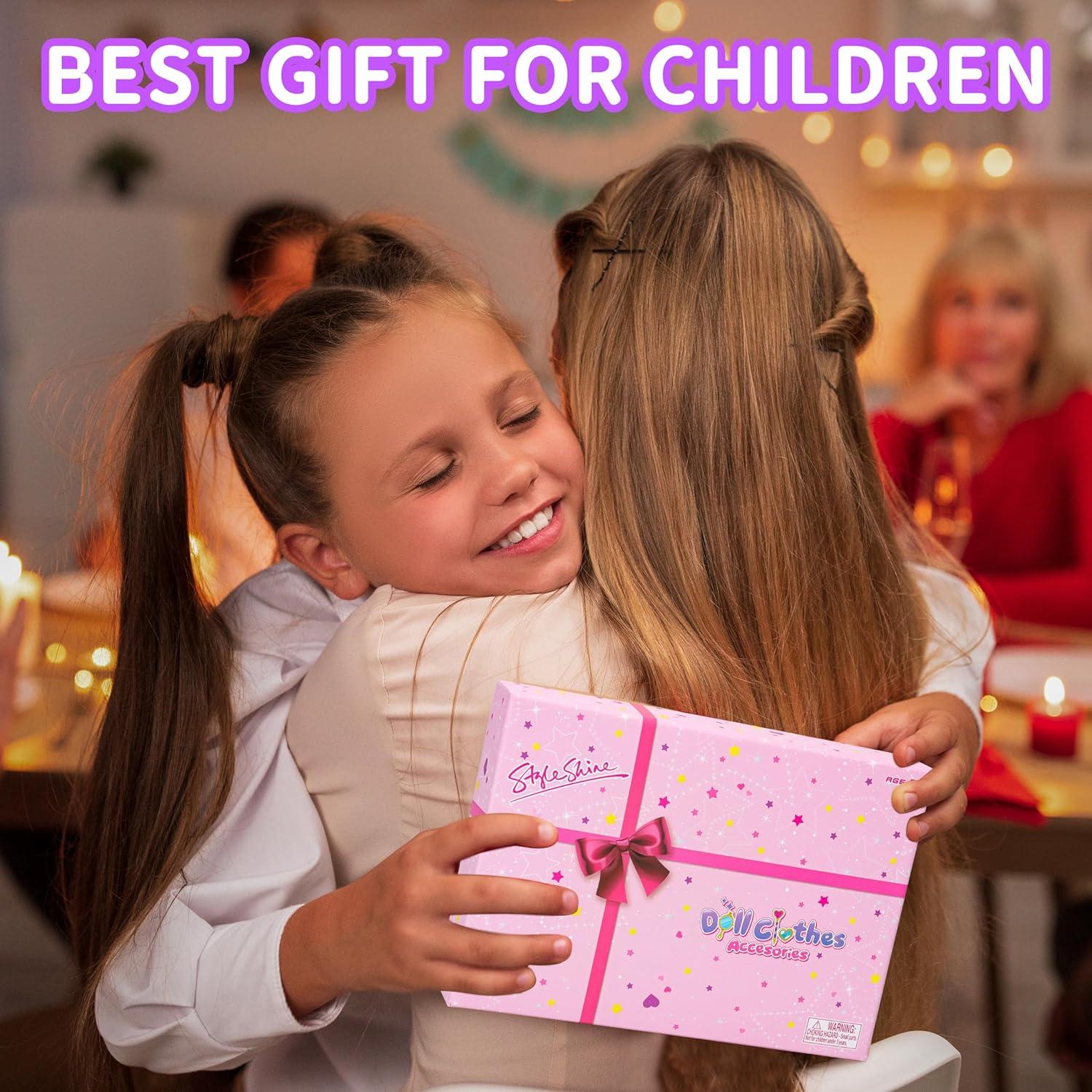 56 Piezas Ropa de Muñeca Style Shine - Vestidos y Accesorios