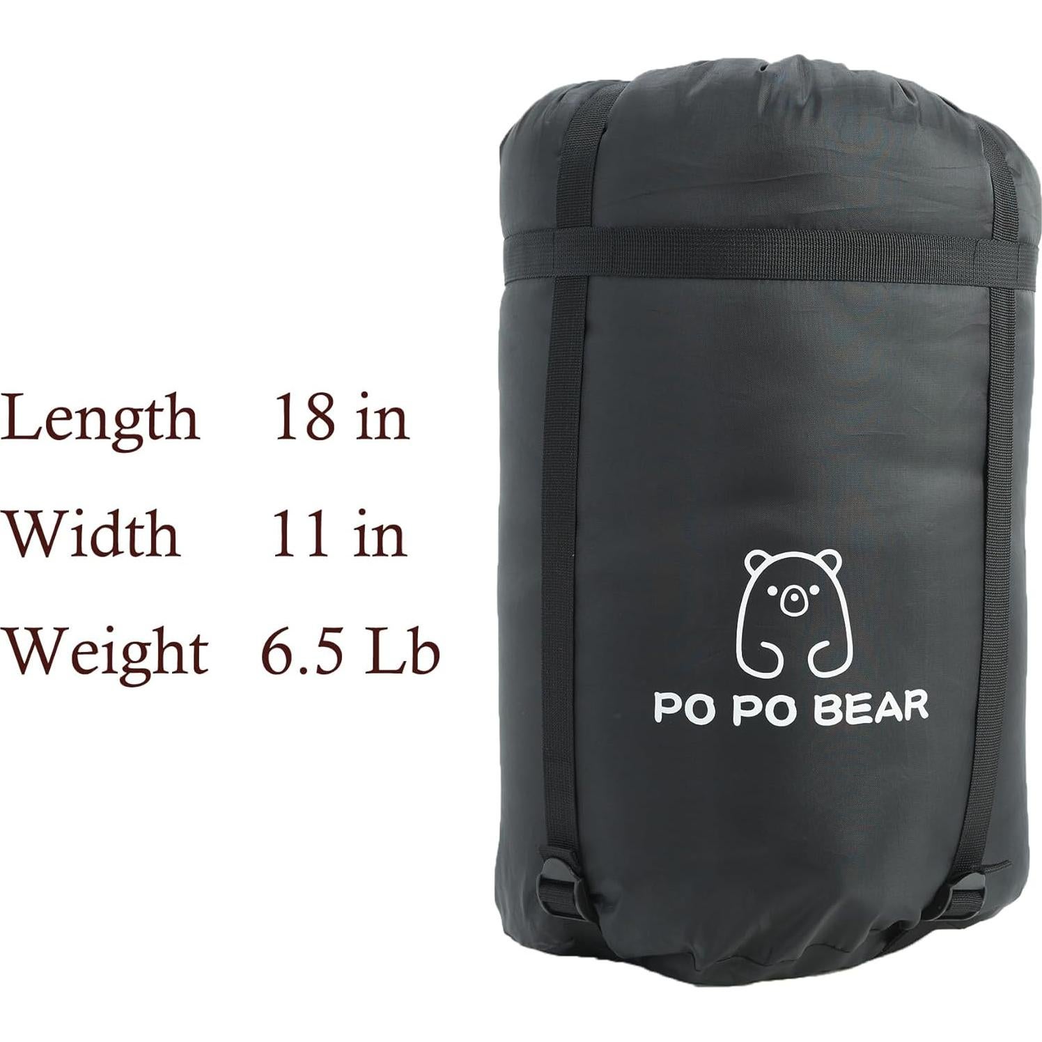 Zero Degree Sleeping Bag for Adults 100% Cotton Flannel Tall and Big