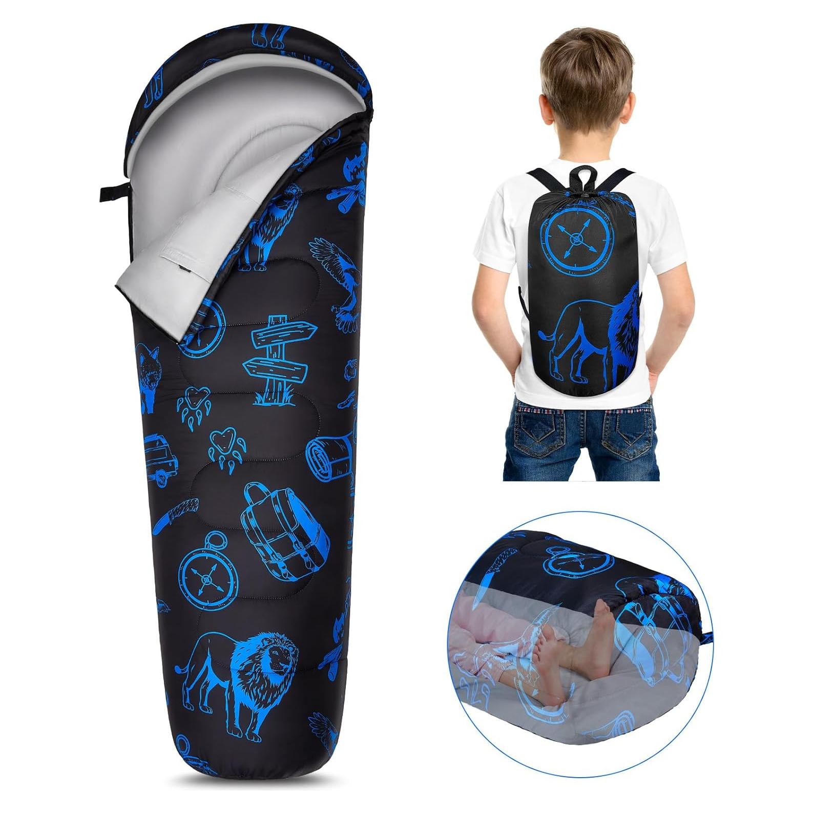 Saco de dormir FIOBEE para niños 3 estaciones 178x71cm