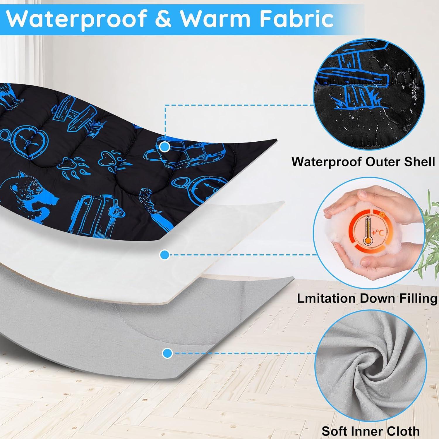 Saco de dormir FIOBEE para niños 3 estaciones 178x71cm