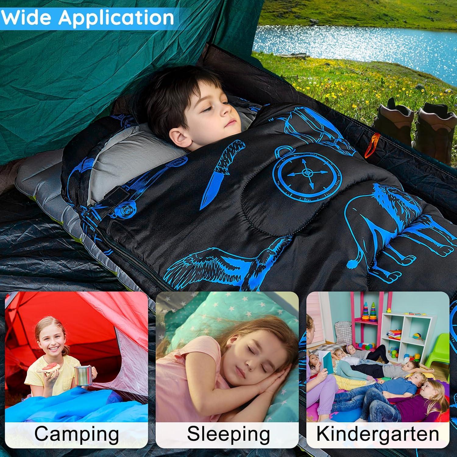 Saco de dormir FIOBEE para niños 3 estaciones 178x71cm