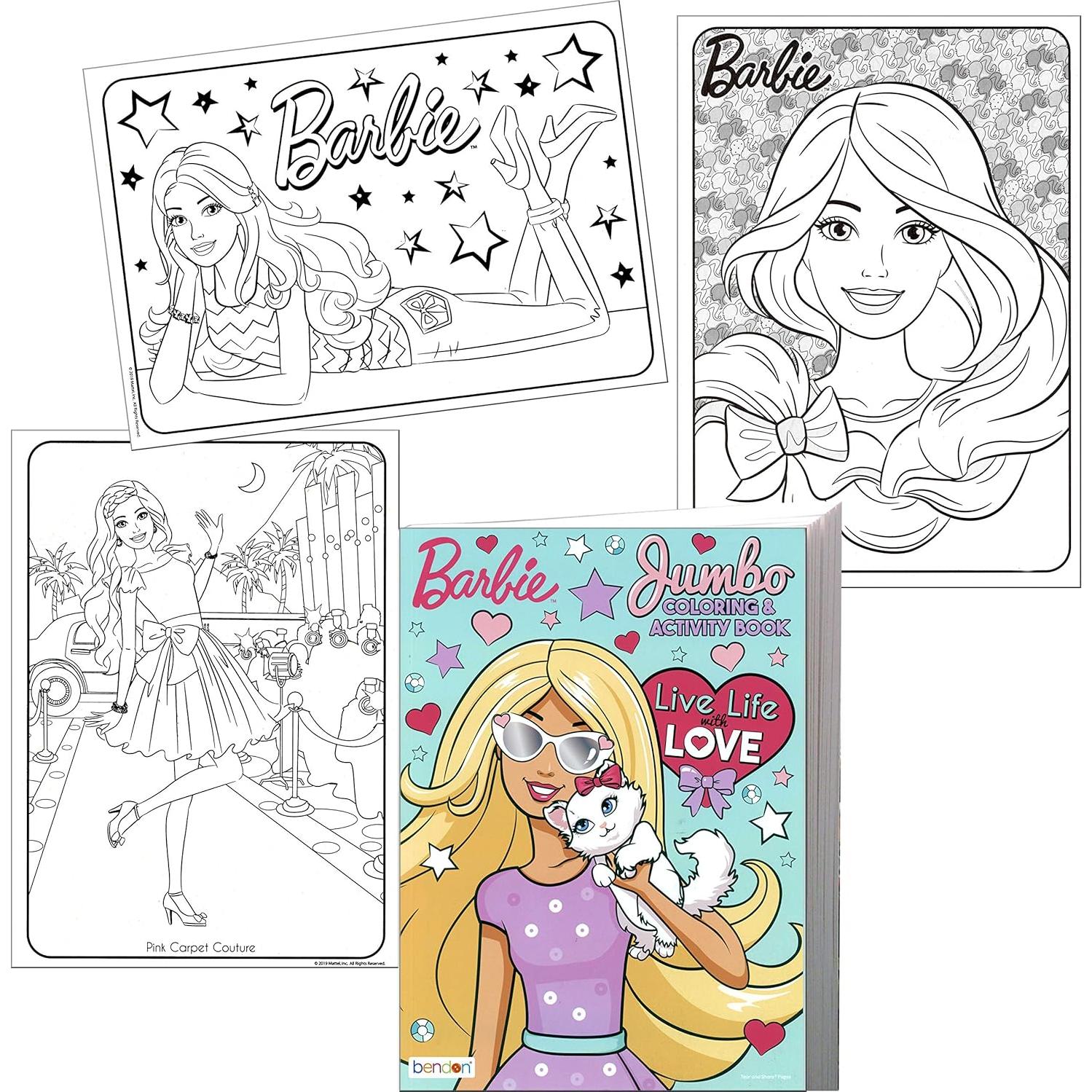 Libro de Colorear y Actividades Barbie 96 Páginas 20.3x27.3cm