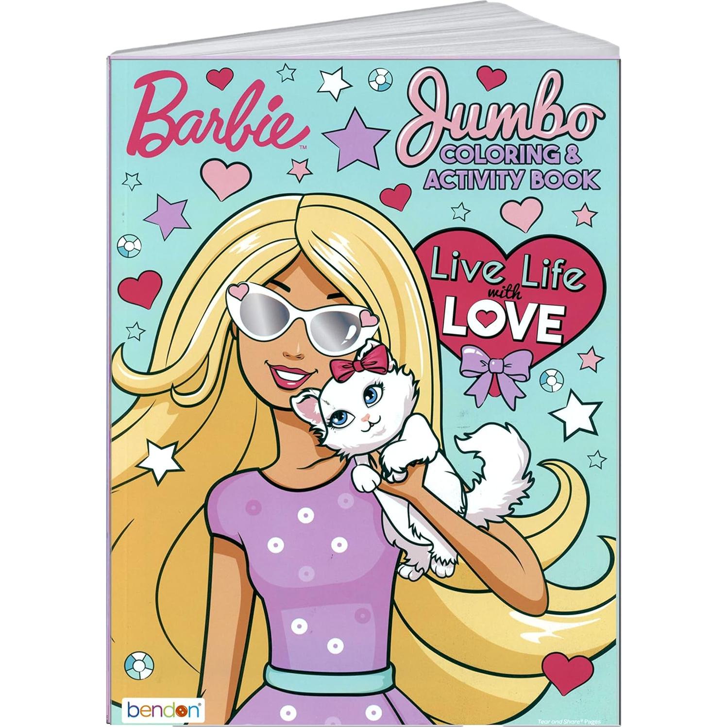 Libro de Colorear y Actividades Barbie 96 Páginas 20.3x27.3cm