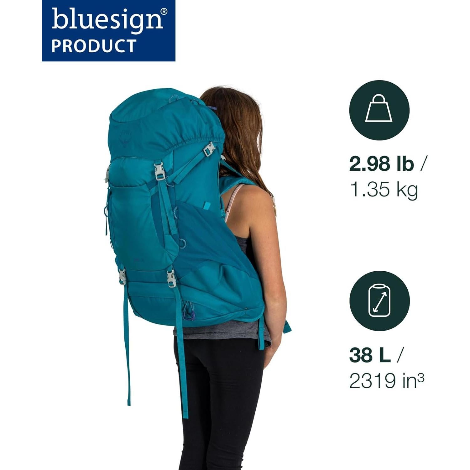 Mochila de Senderismo Osprey Ace 38L Niños Canopy Verde