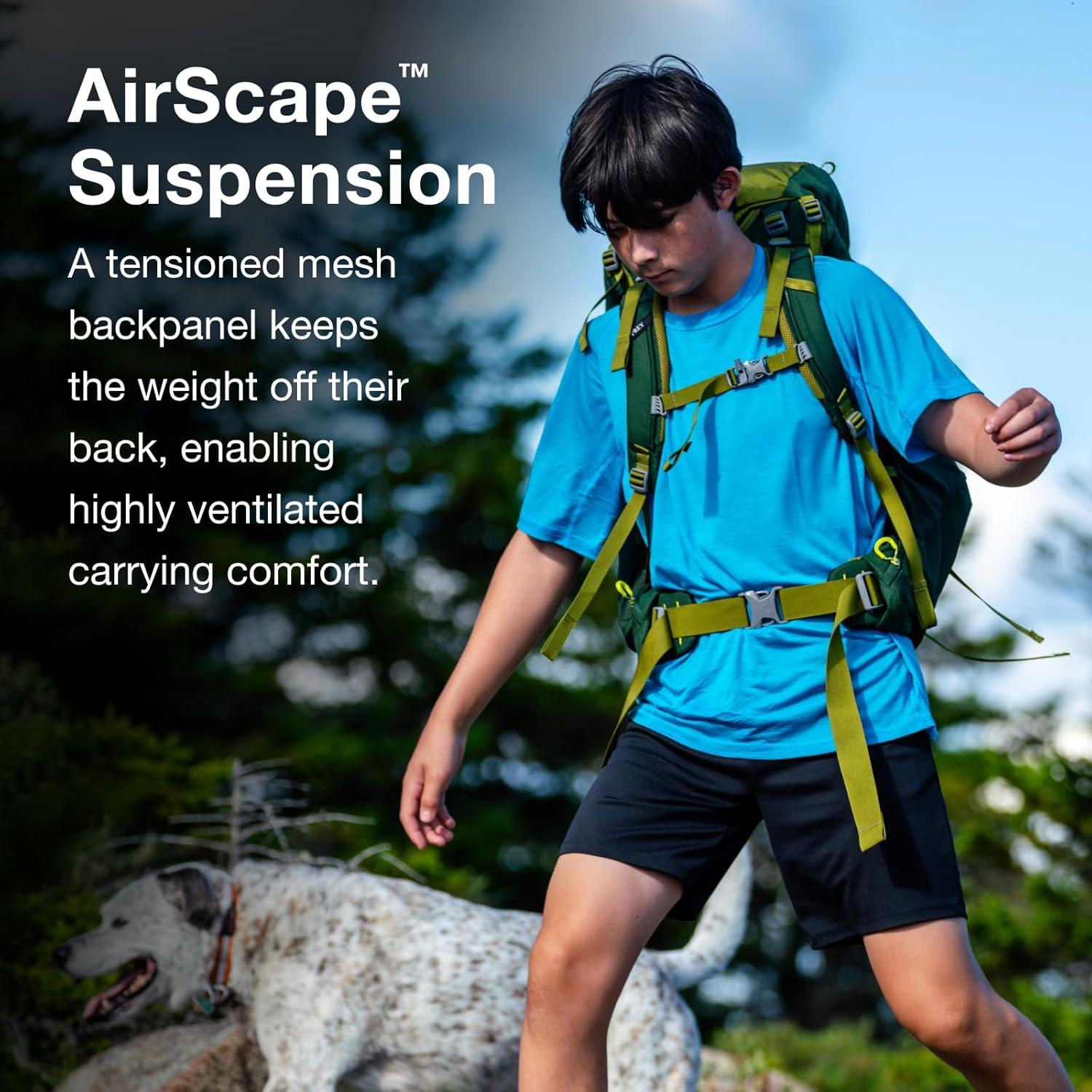 Mochila de Senderismo Osprey Ace 38L Niños Canopy Verde