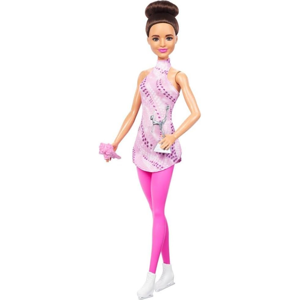 Muñeca Barbie Patinadora sobre Hielo Mattel con Trofeo