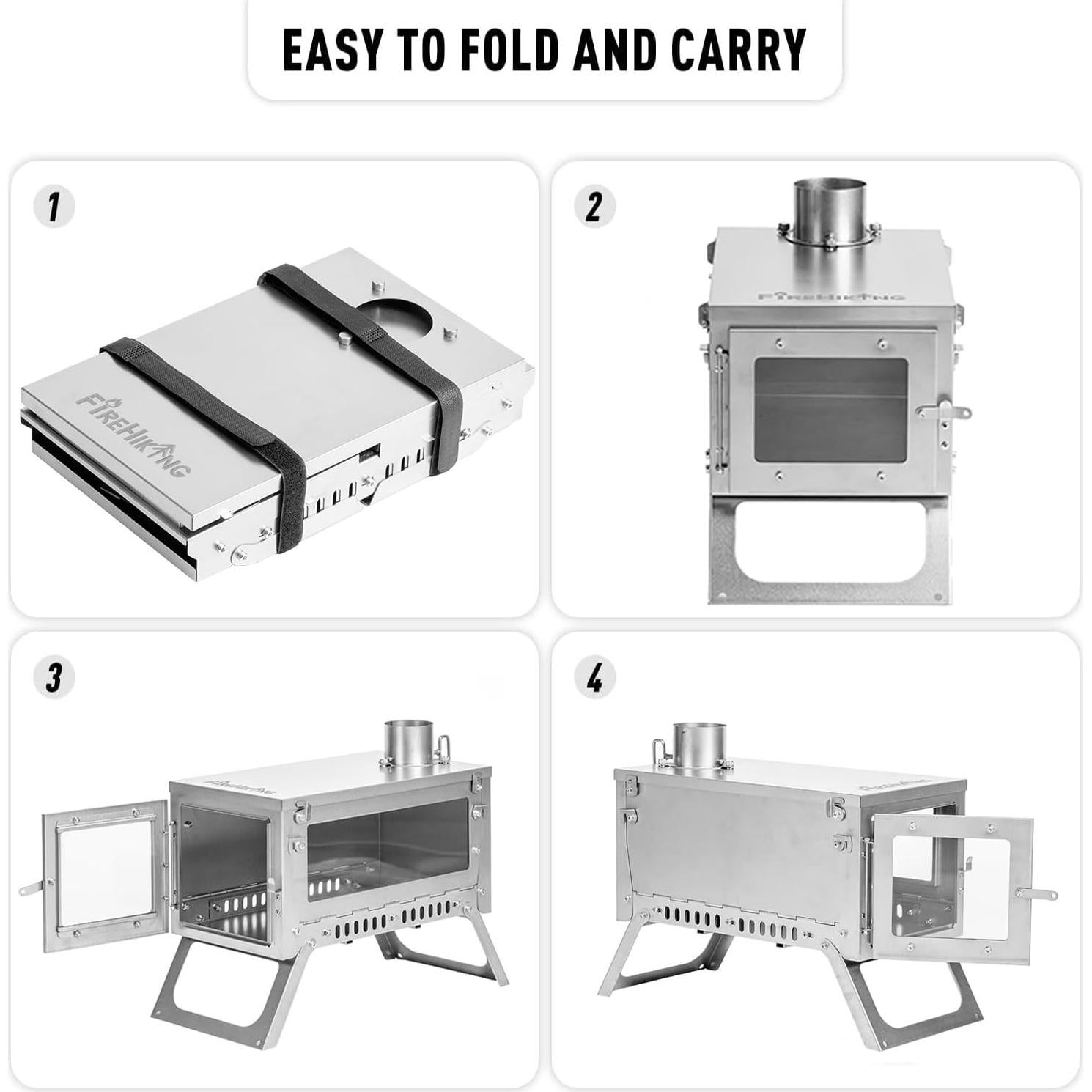 Estufa de Titanio Ultraligera FUEGOCAMINANDO TA1 Plegable