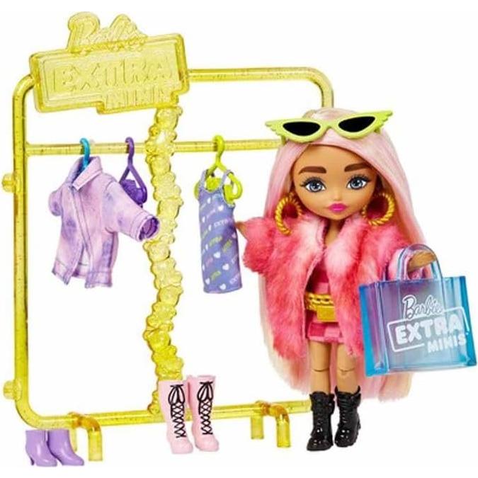 Set de Juego Boutique Barbie Extra Minis con Muñeca y 15 Piezas