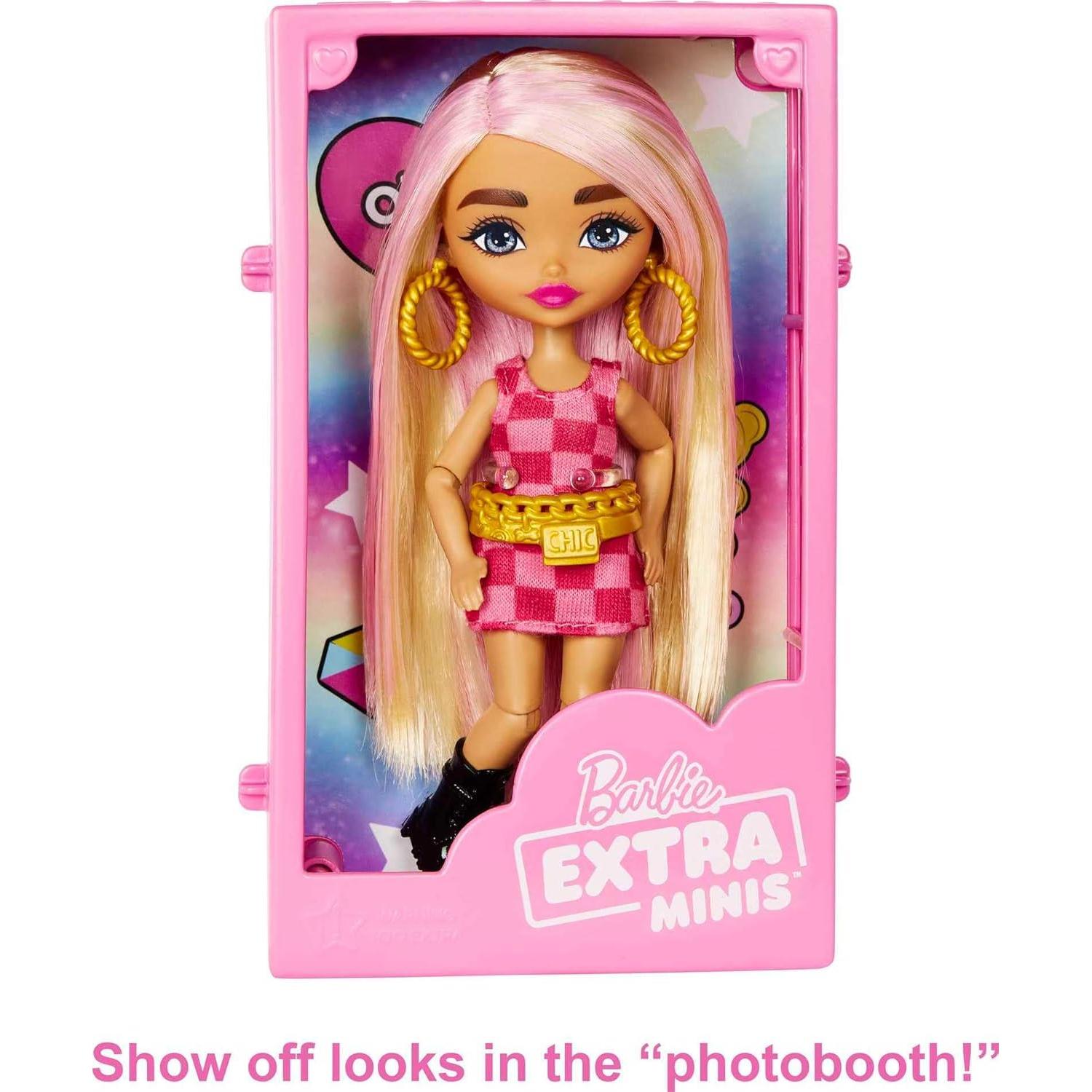 Set de Juego Boutique Barbie Extra Minis con Muñeca y 15 Piezas