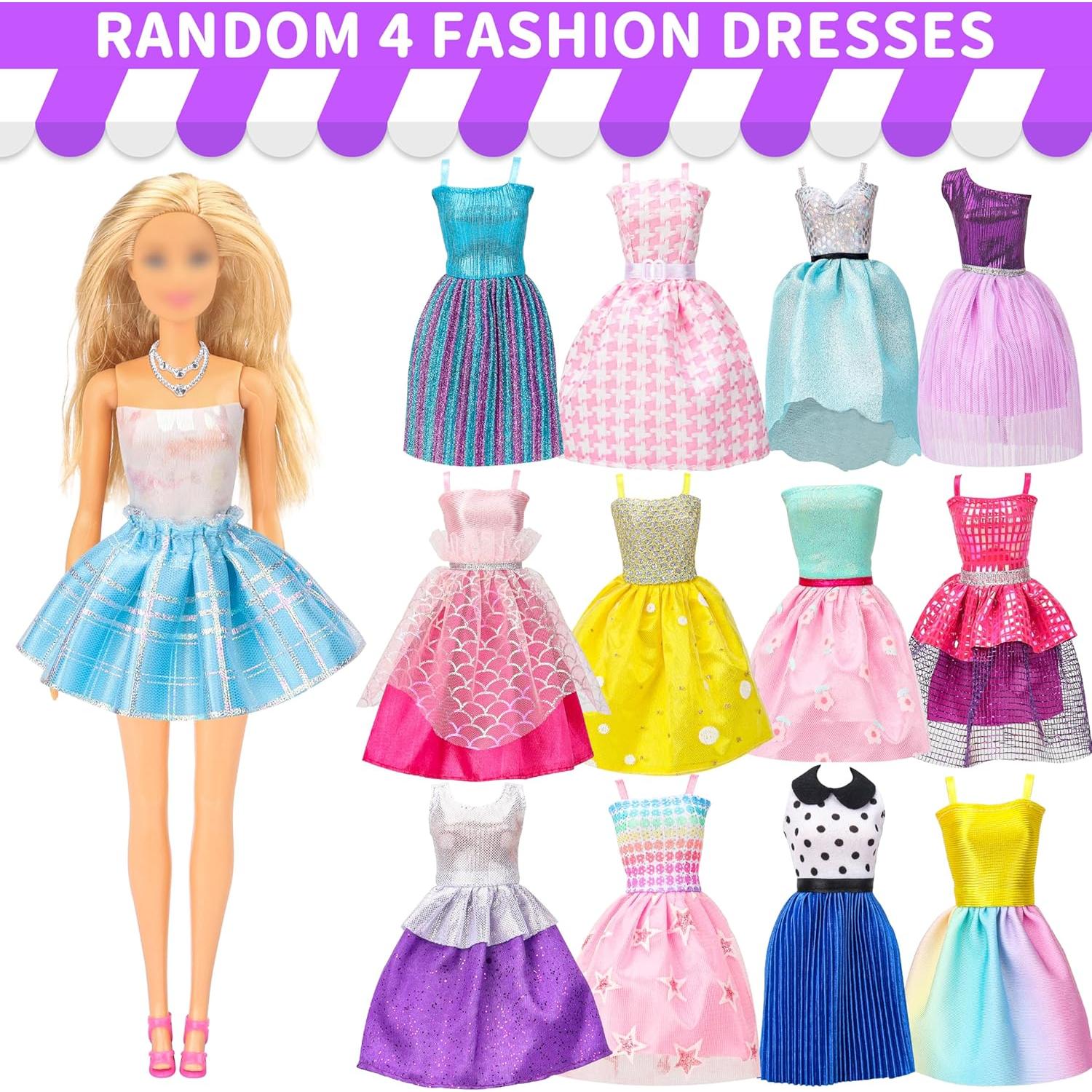 Set de Ropa de Muñeca 52 Pcs Style Shine - Vestidos y Accesorios