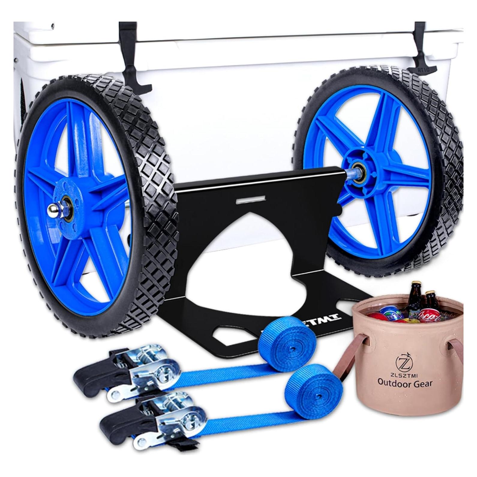 Kit de Ruedas para Enfriadores ZLSZTMI Ajustable 50.3"