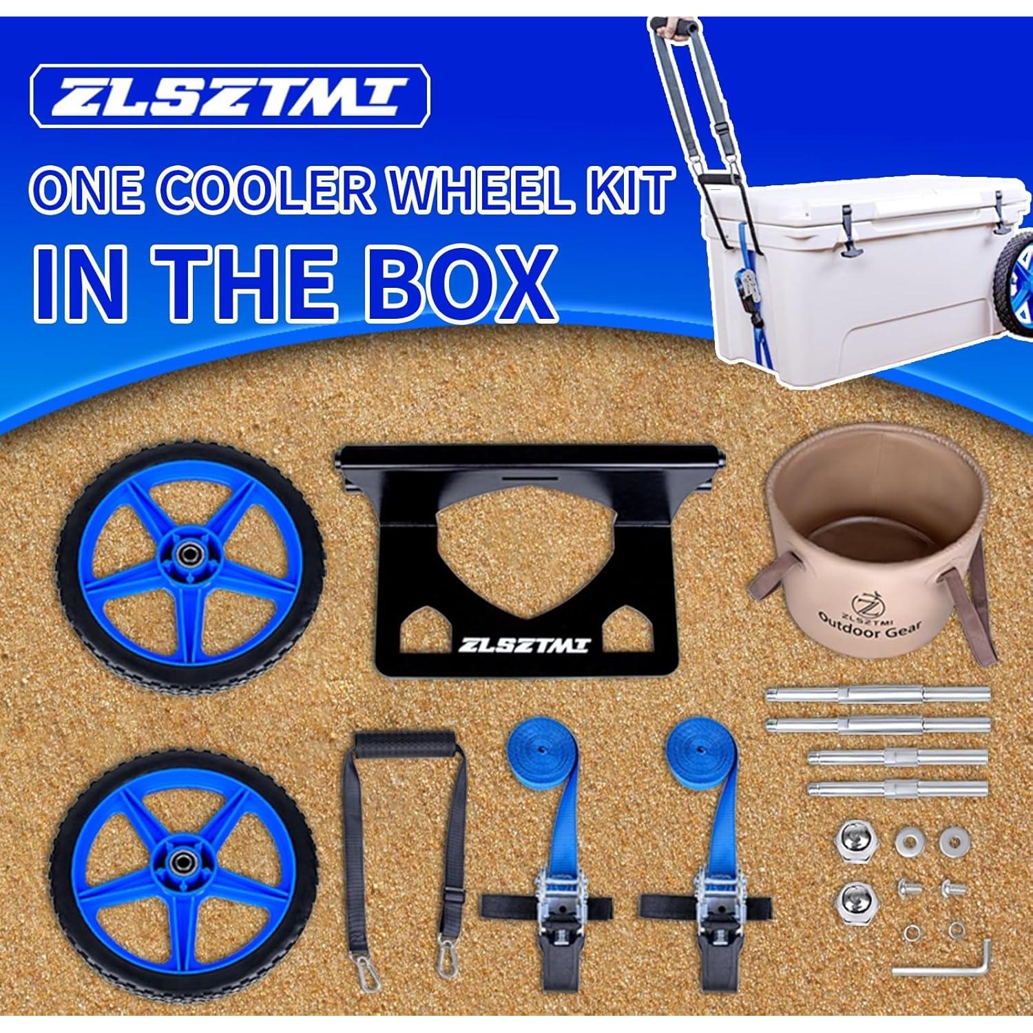 Kit de Ruedas para Enfriadores ZLSZTMI Ajustable 50.3"