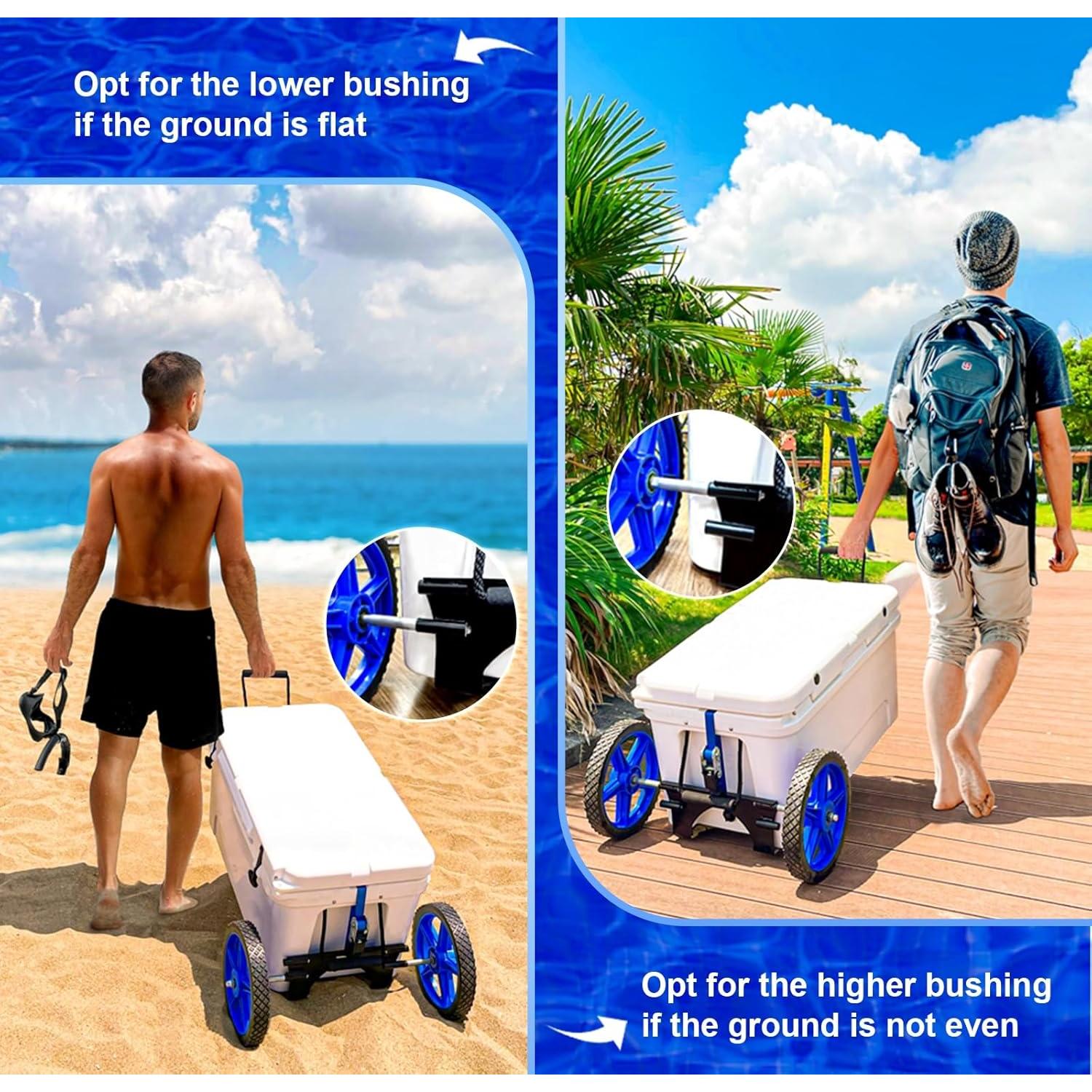 Kit de Ruedas para Enfriadores ZLSZTMI Ajustable 50.3"