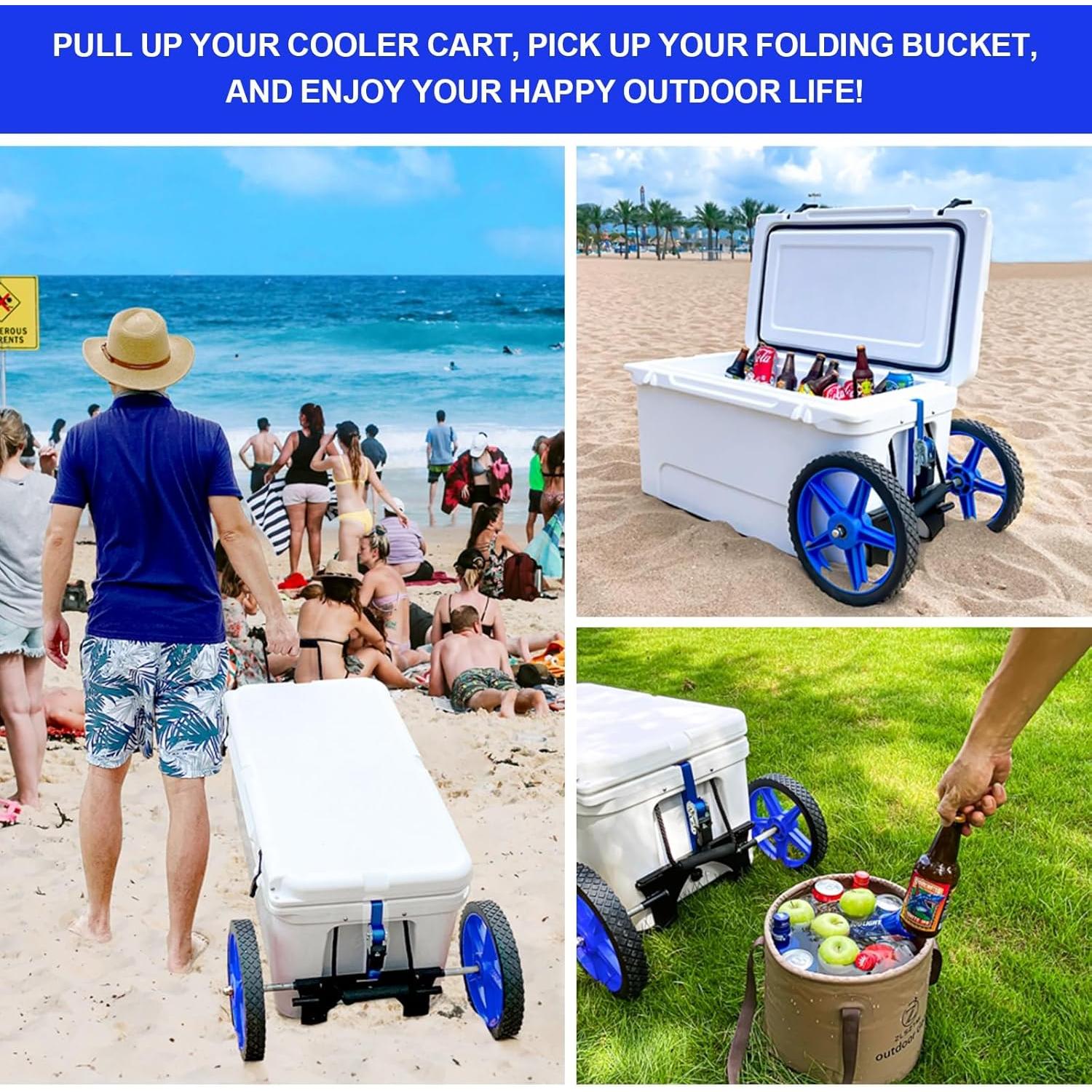 Kit de Ruedas para Enfriadores ZLSZTMI Ajustable 50.3"