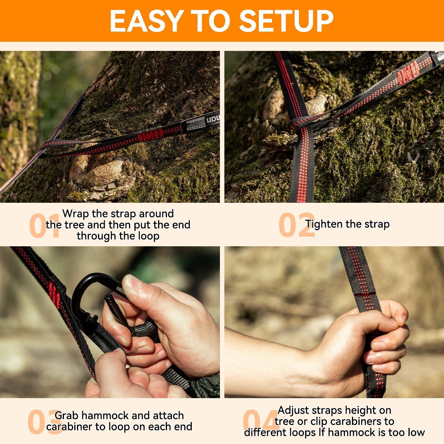 Hamaca de Camping HIKEMAN Ultraligera 200kg Nylon Azul