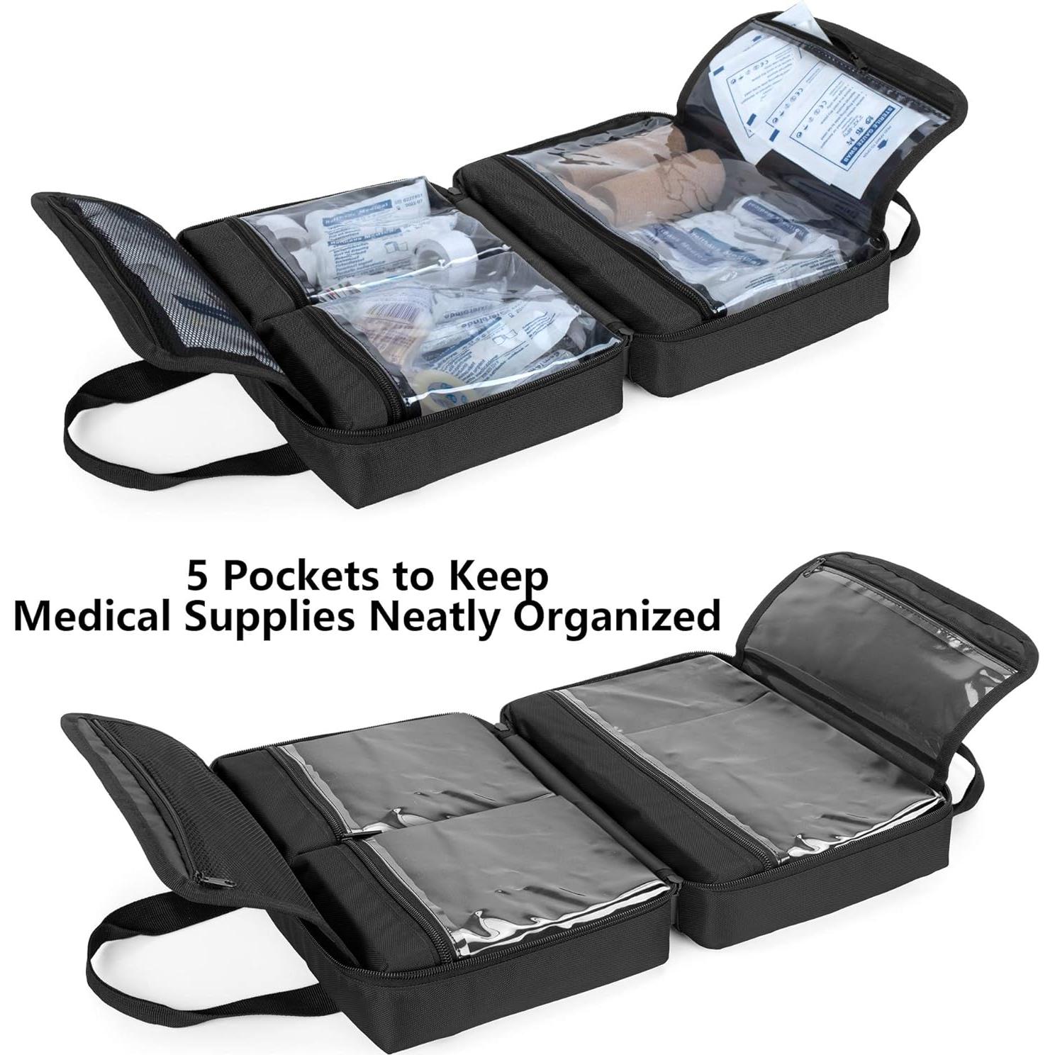 Bolsa de Primeros Auxilios Trunab Negra 29x10.9x20.1 cm