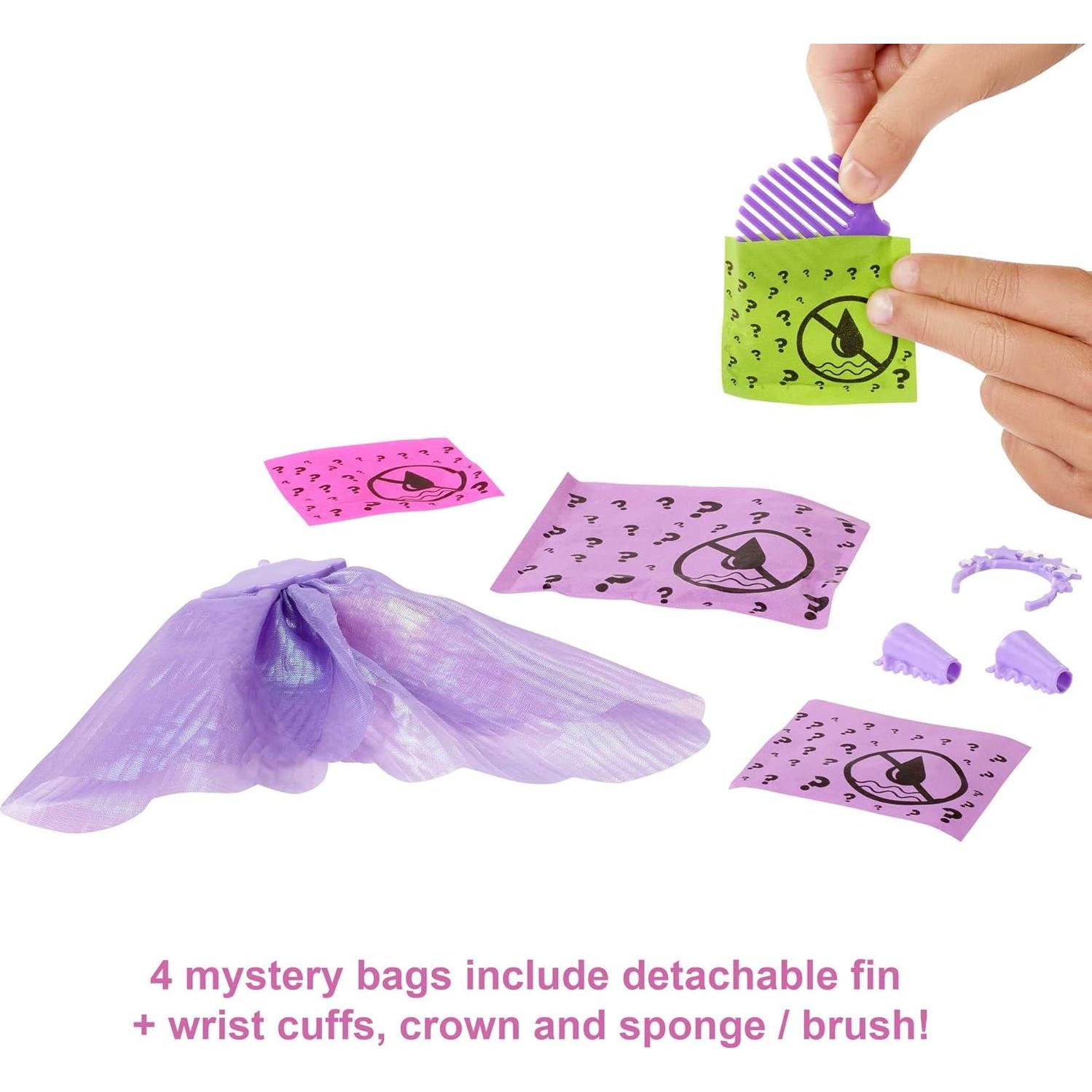 Muñeca Barbie Color Reveal Sirena Arcoíris 7 Sorpresas