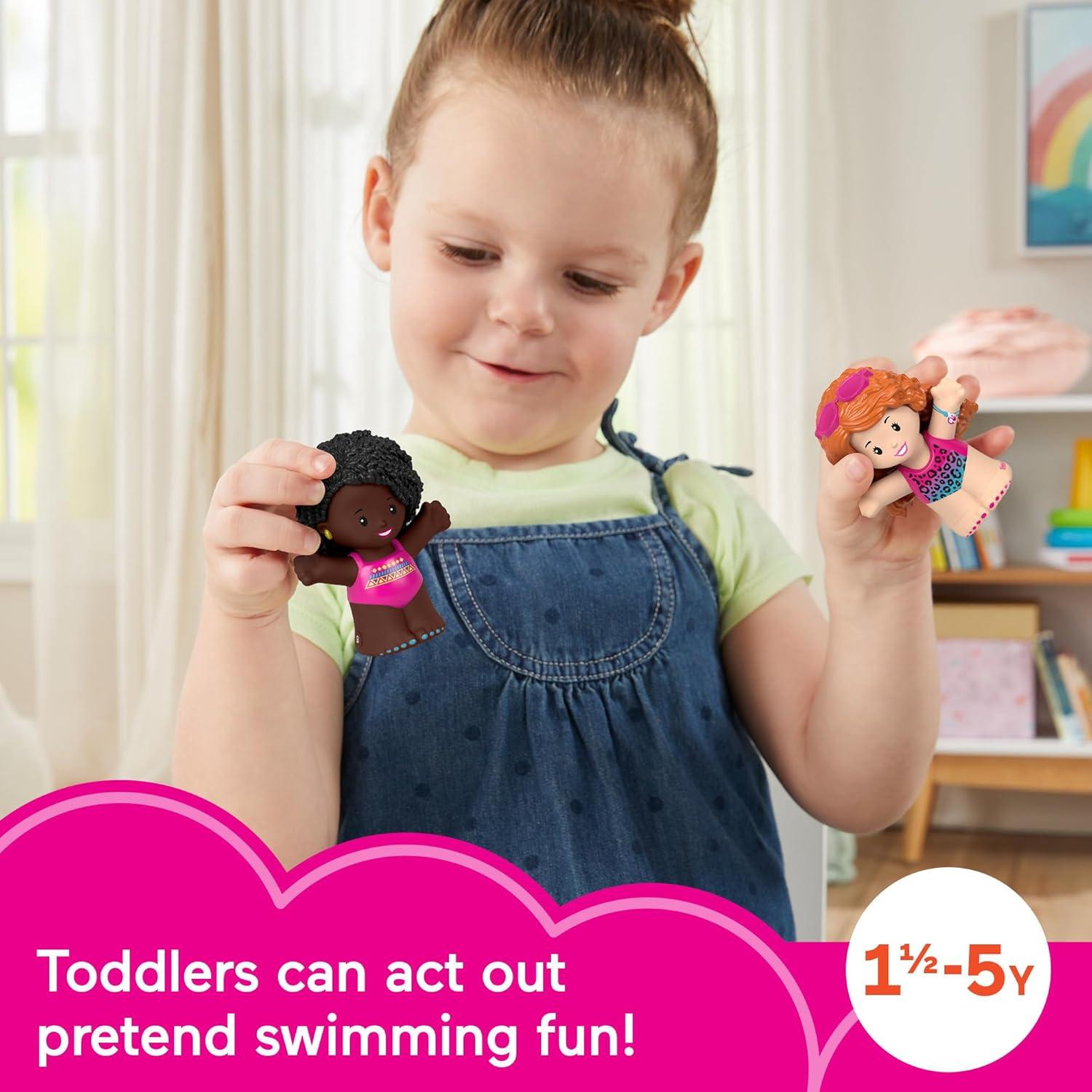 Set de Figuras Little People Fisher-Price Barbie en Piscina