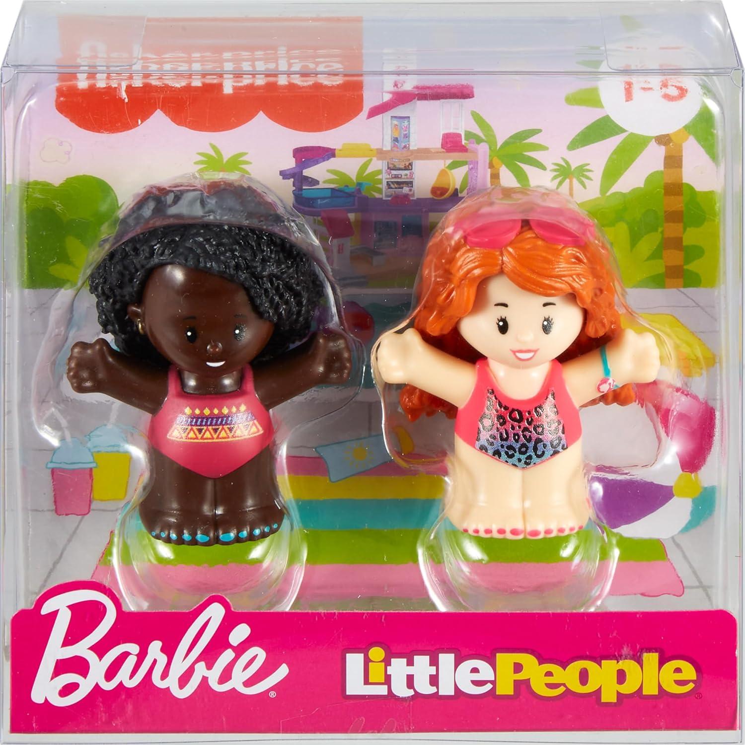Set de Figuras Little People Fisher-Price Barbie en Piscina