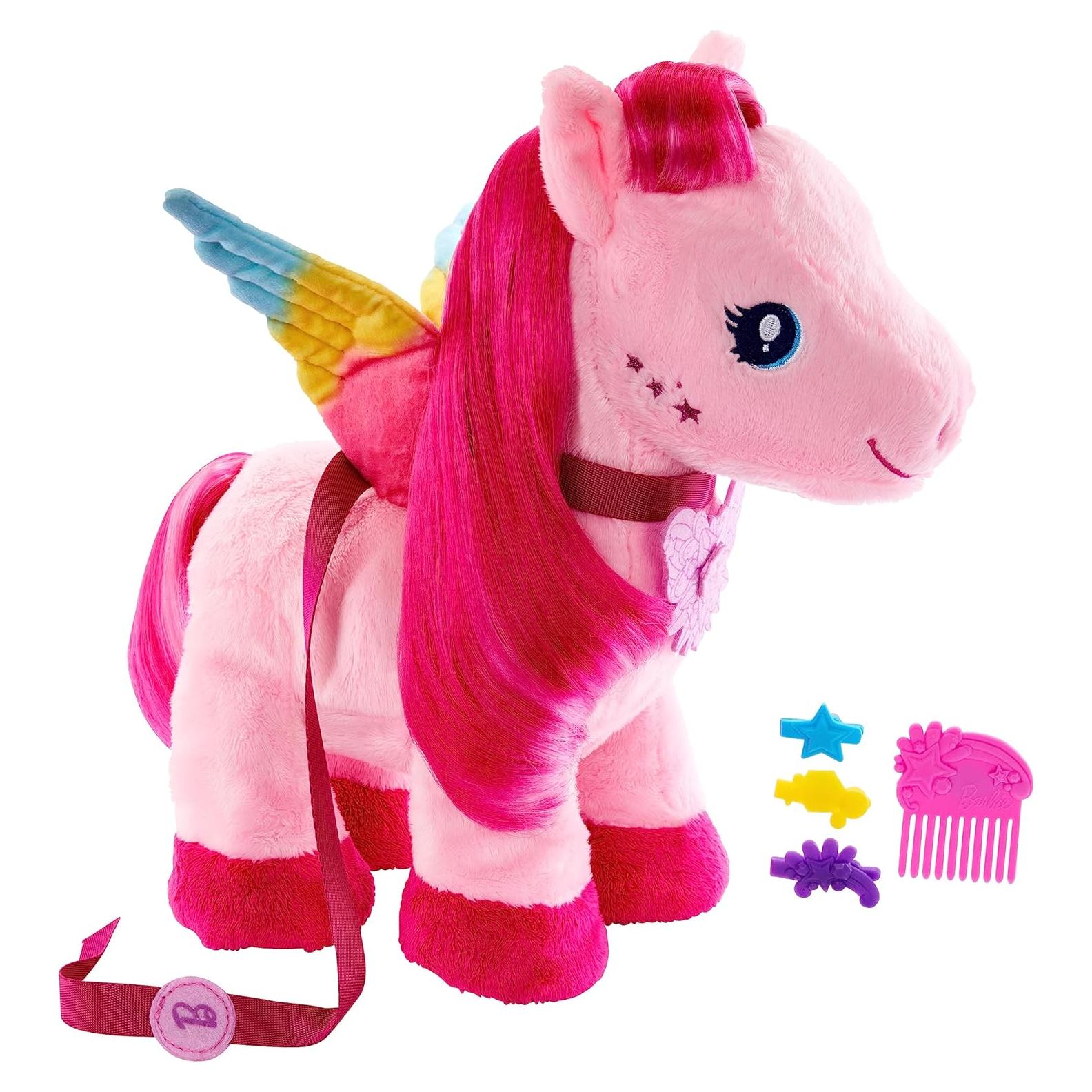 Peluche Pegasus Caminante Barbie 27,94 cm con Sonido