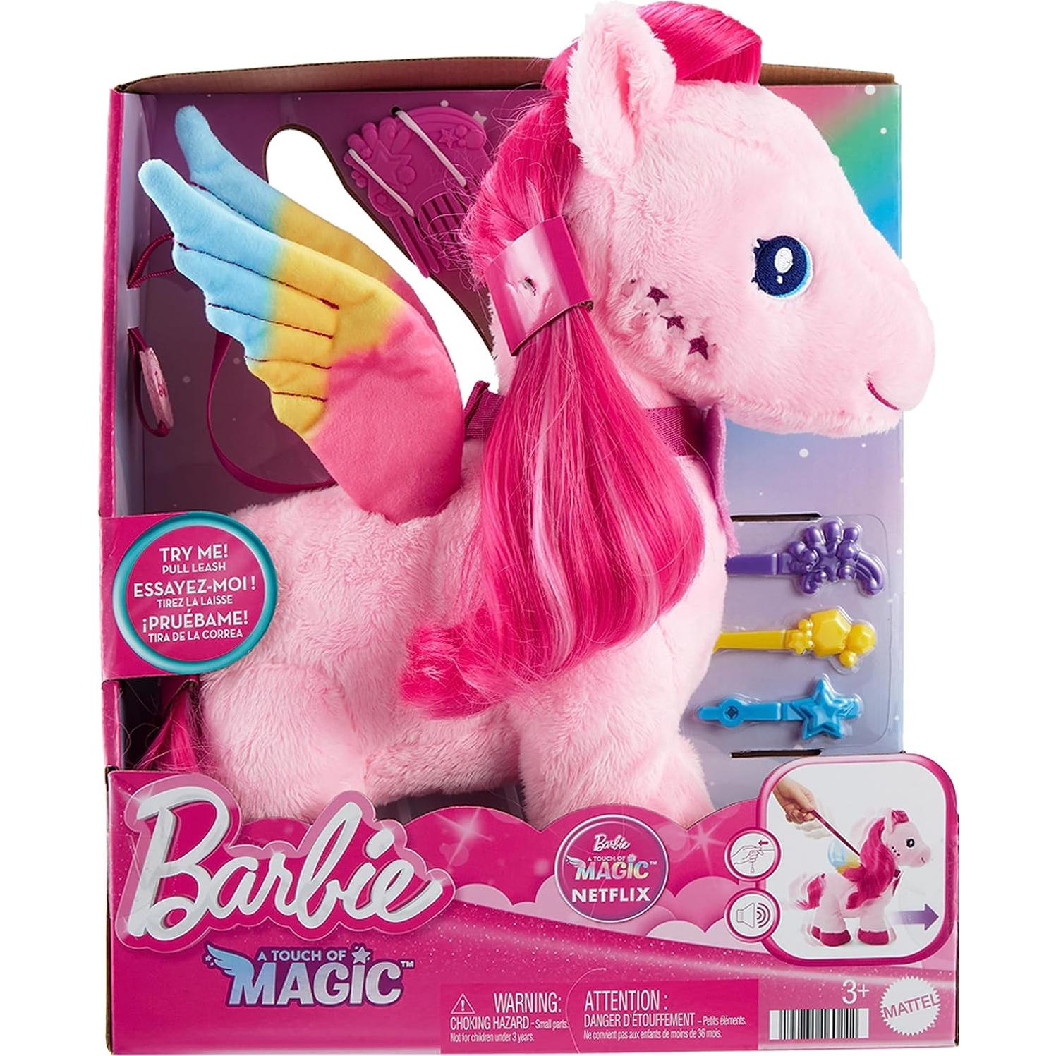 Peluche Pegasus Caminante Barbie 27,94 cm con Sonido