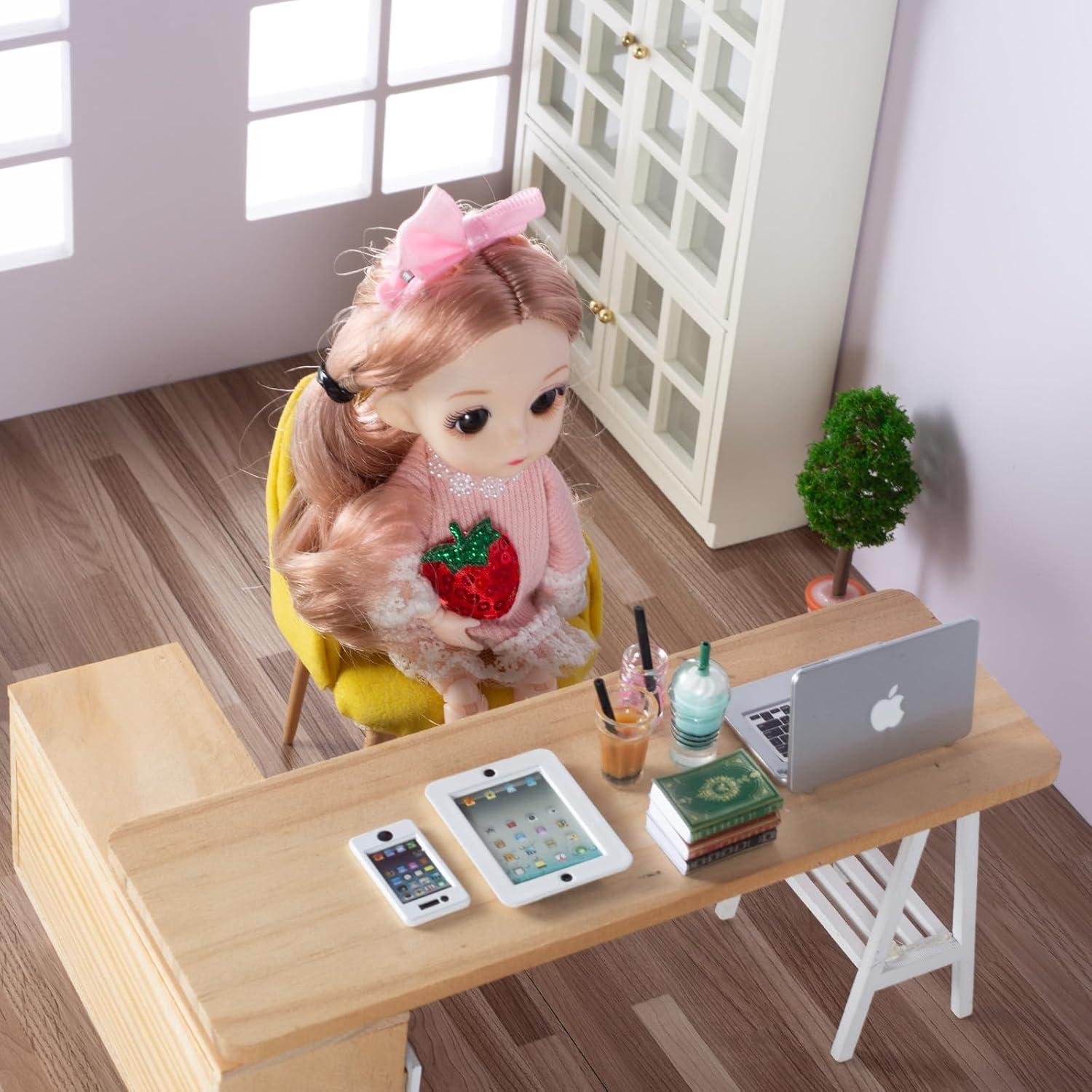 12 Accesorios Miniatura para Casa de Muñecas Diinokiy