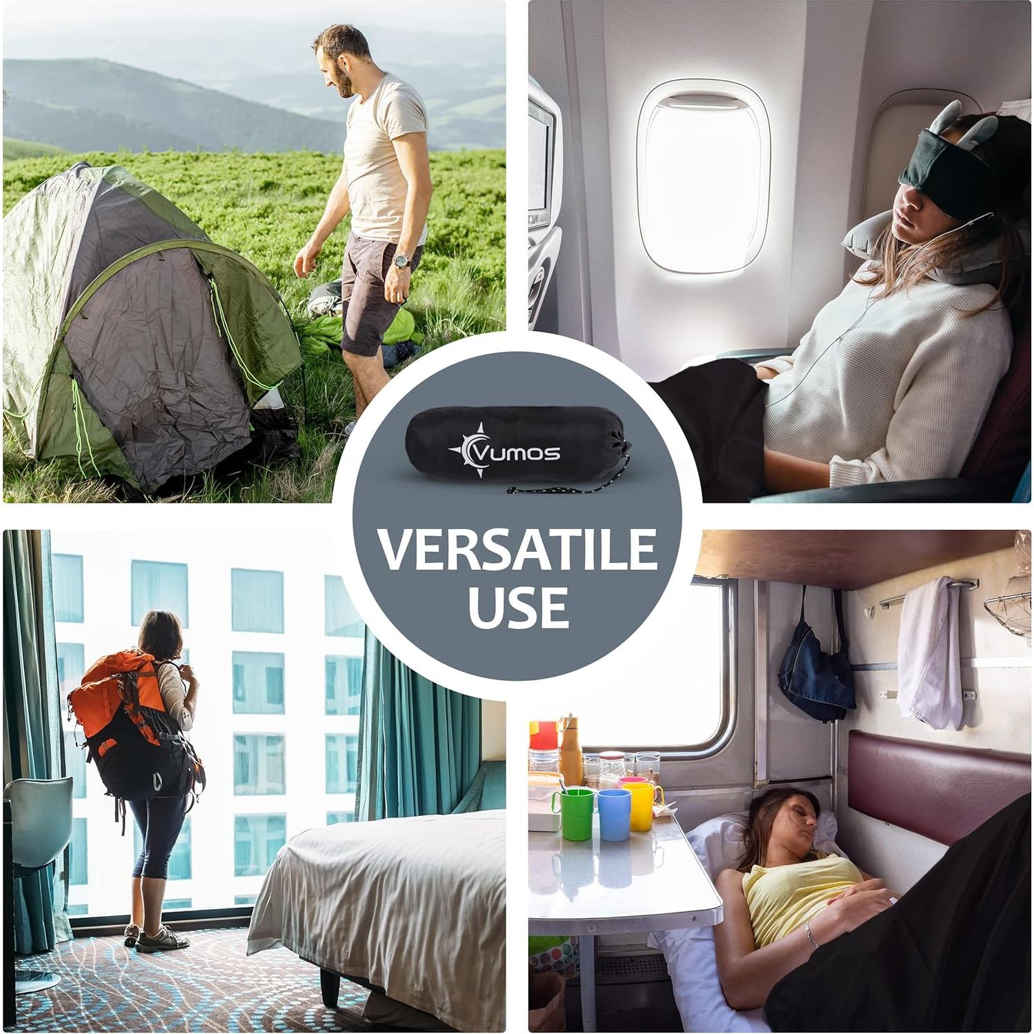 Forro de Saco de Dormir Vumos - Sábana Camping 216x85 cm