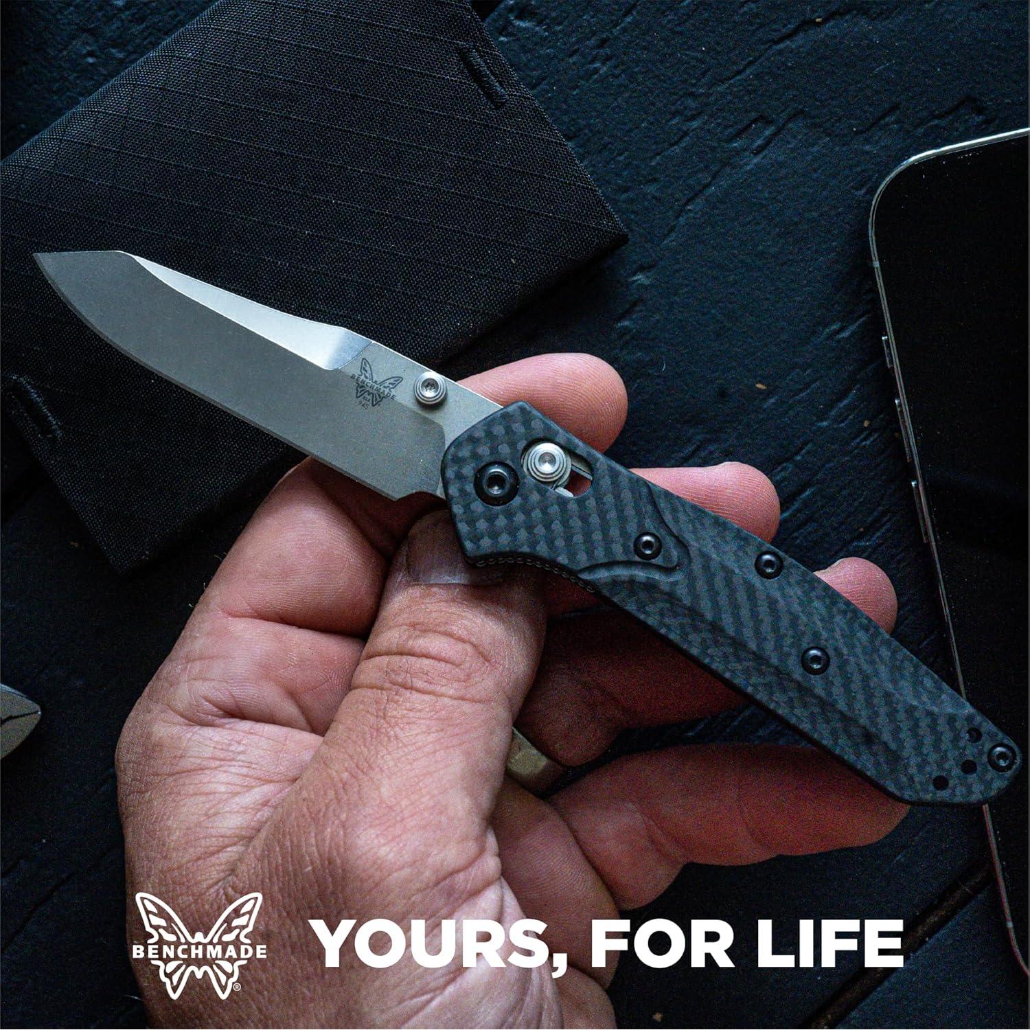 Cuchillo Plegable Benchmade Mini Osborne 945-2 Fibra Carbono