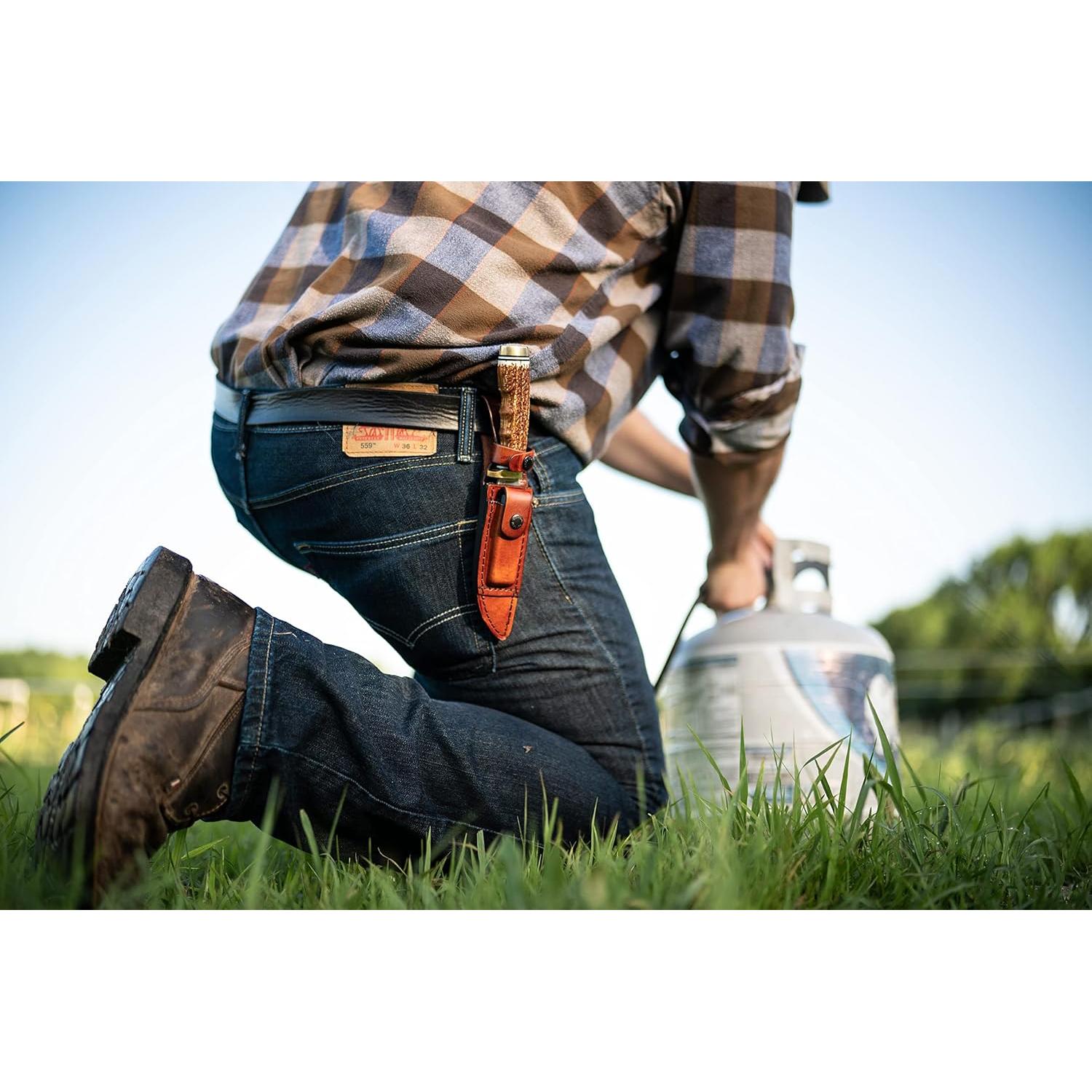 Cuchillo de Caza Uncle Henry 153UH Espiga Dorada 12.7cm