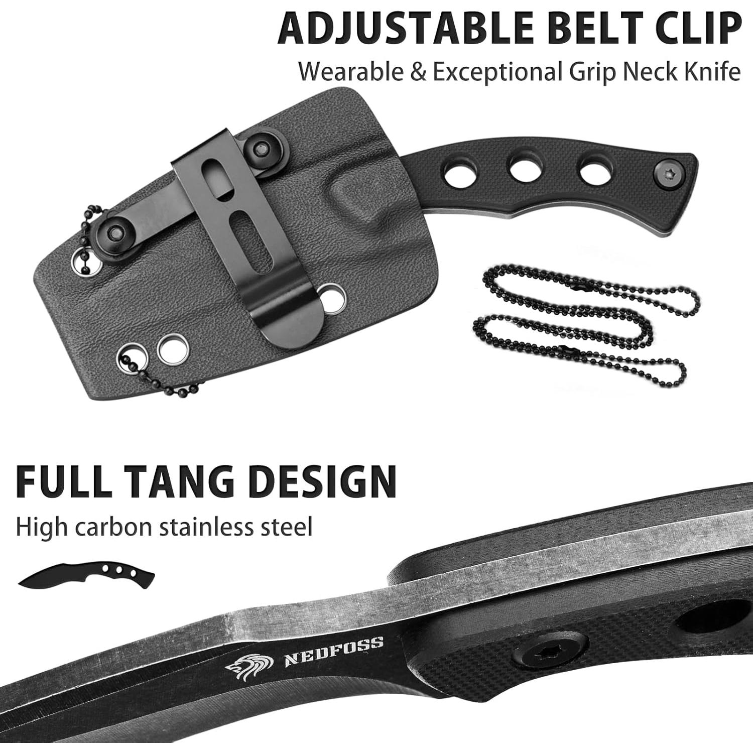 Cuchillo Fijo NedFoss Ardilla II EDC 7.5 cm Mango G10