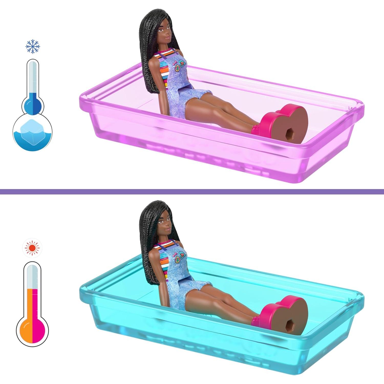 Barbie Mini BarbieLand 4-Pack Muñecas y Vehículos Juguete