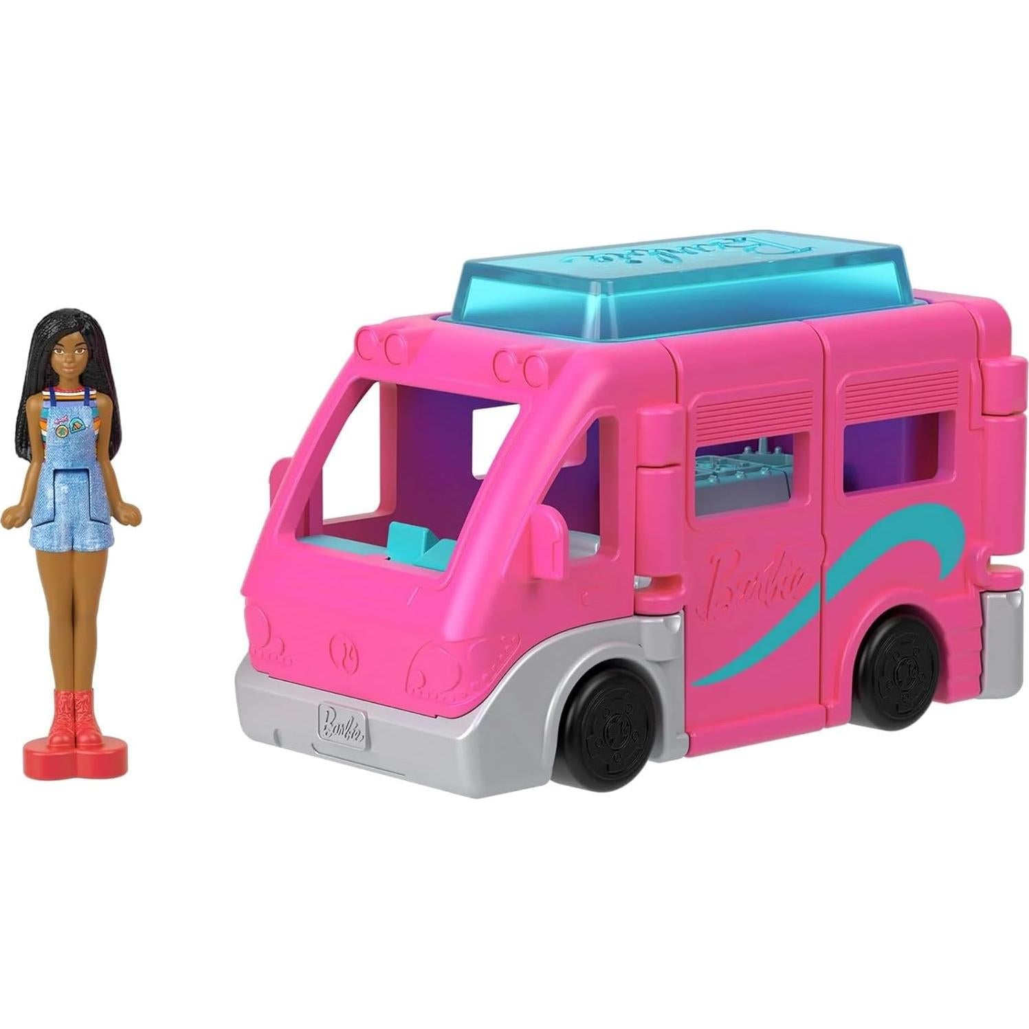 Muñeca Barbie Mini BarbieLand con DreamCamper 3,81 cm