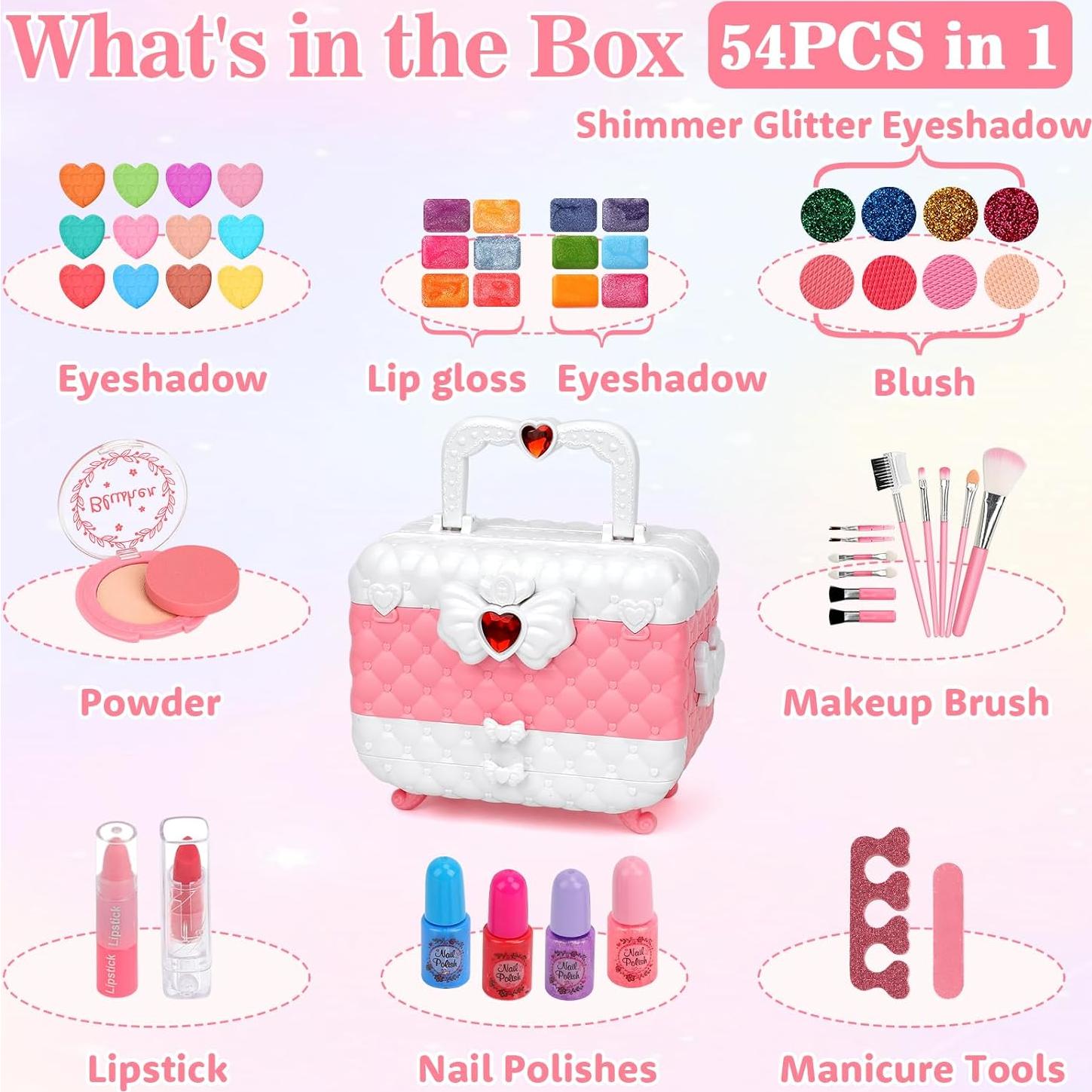 Kit de Maquillaje Lavable para Niñas Teensymic 54 Piezas