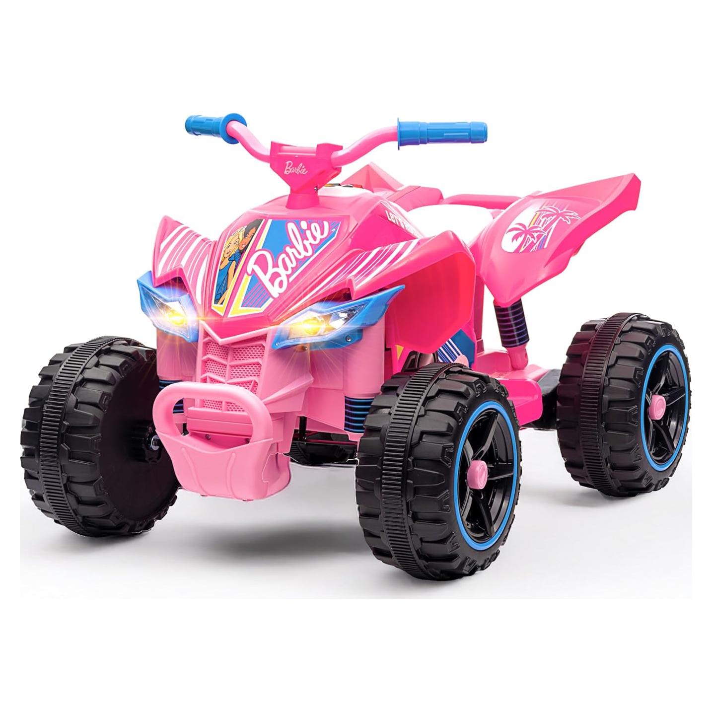 ATV Barbie 12V Rosa para Niños - Paseo Divertido y Seguro